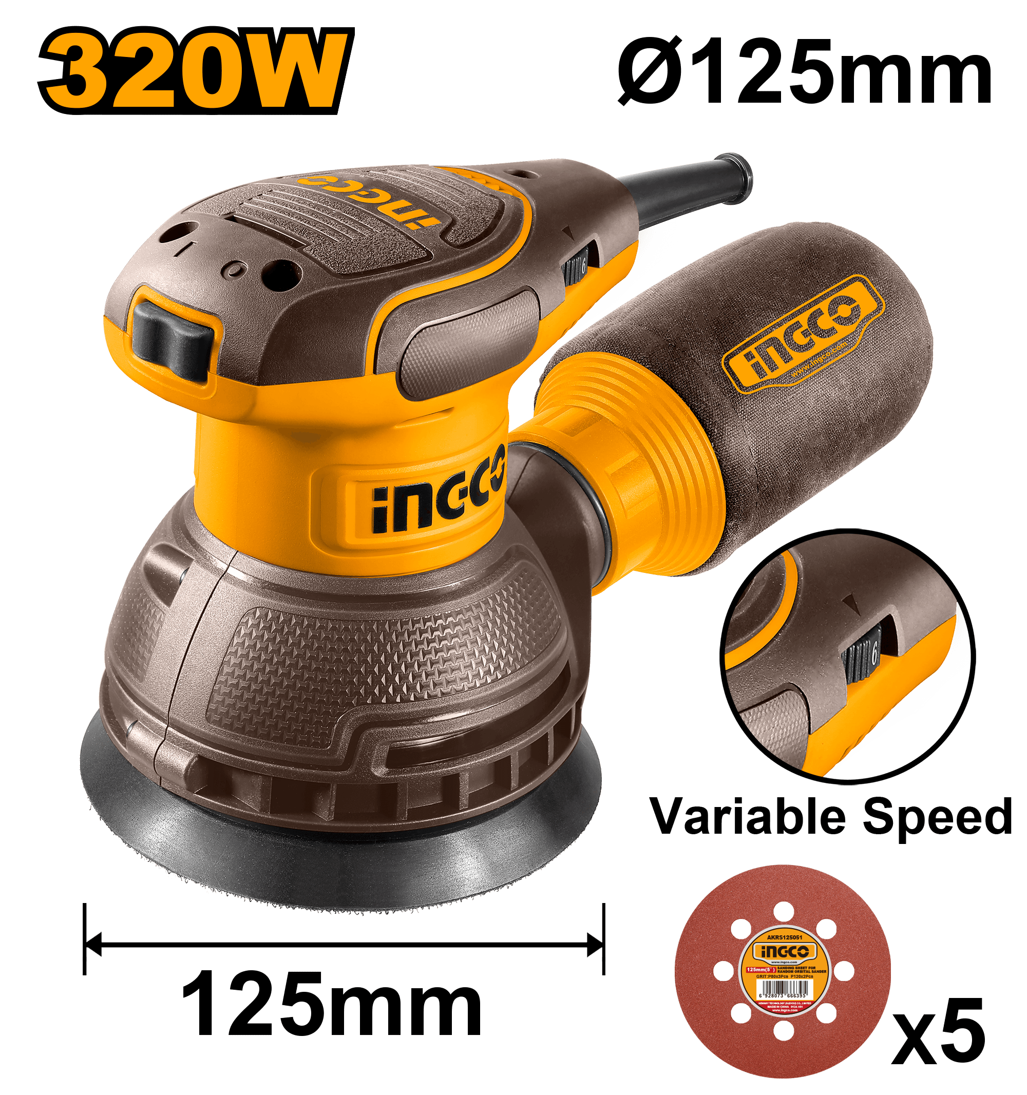 Slefuitor Rotativ 320W 125mm