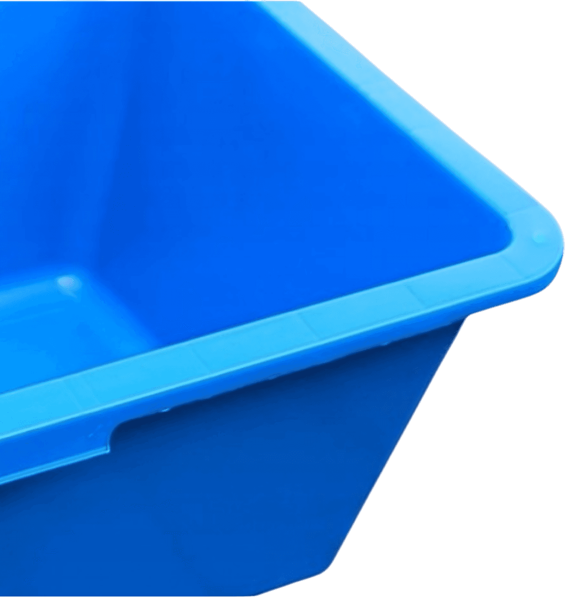 Vas de Plastic Dreptunghiular 80L Albastru image