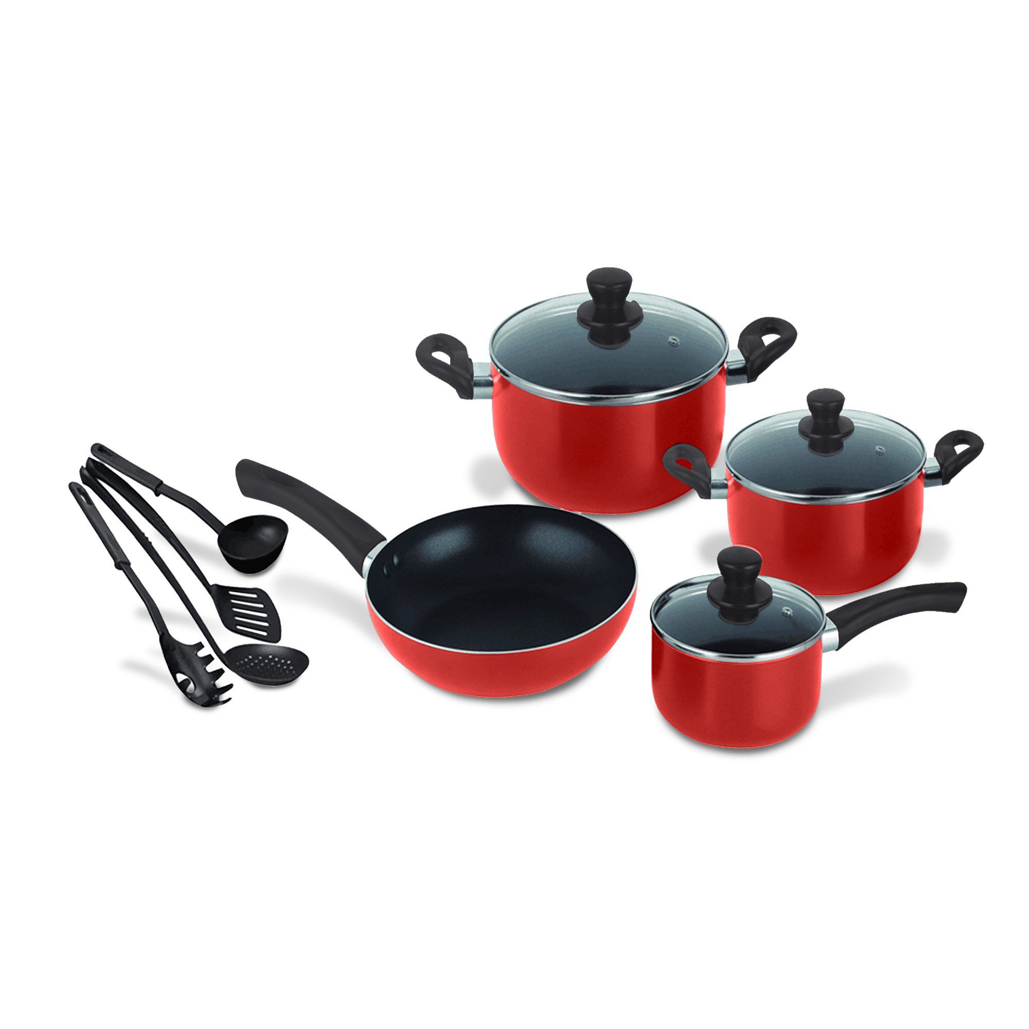Set Oale cu Tigaie Capace Sticla Spatule 11 buc