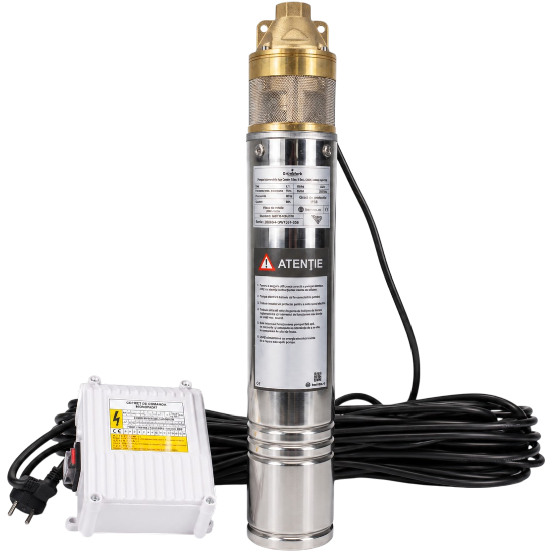 Pompa Submersibila Apa Curata 1.1kw, 8 Bari, 4SKM, bobinaj cupru GW