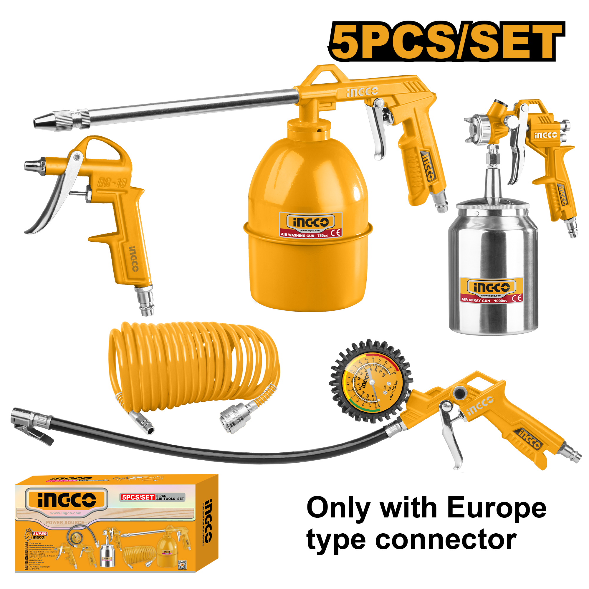 Trusa Vopsit cu Vas Jos 5pcs