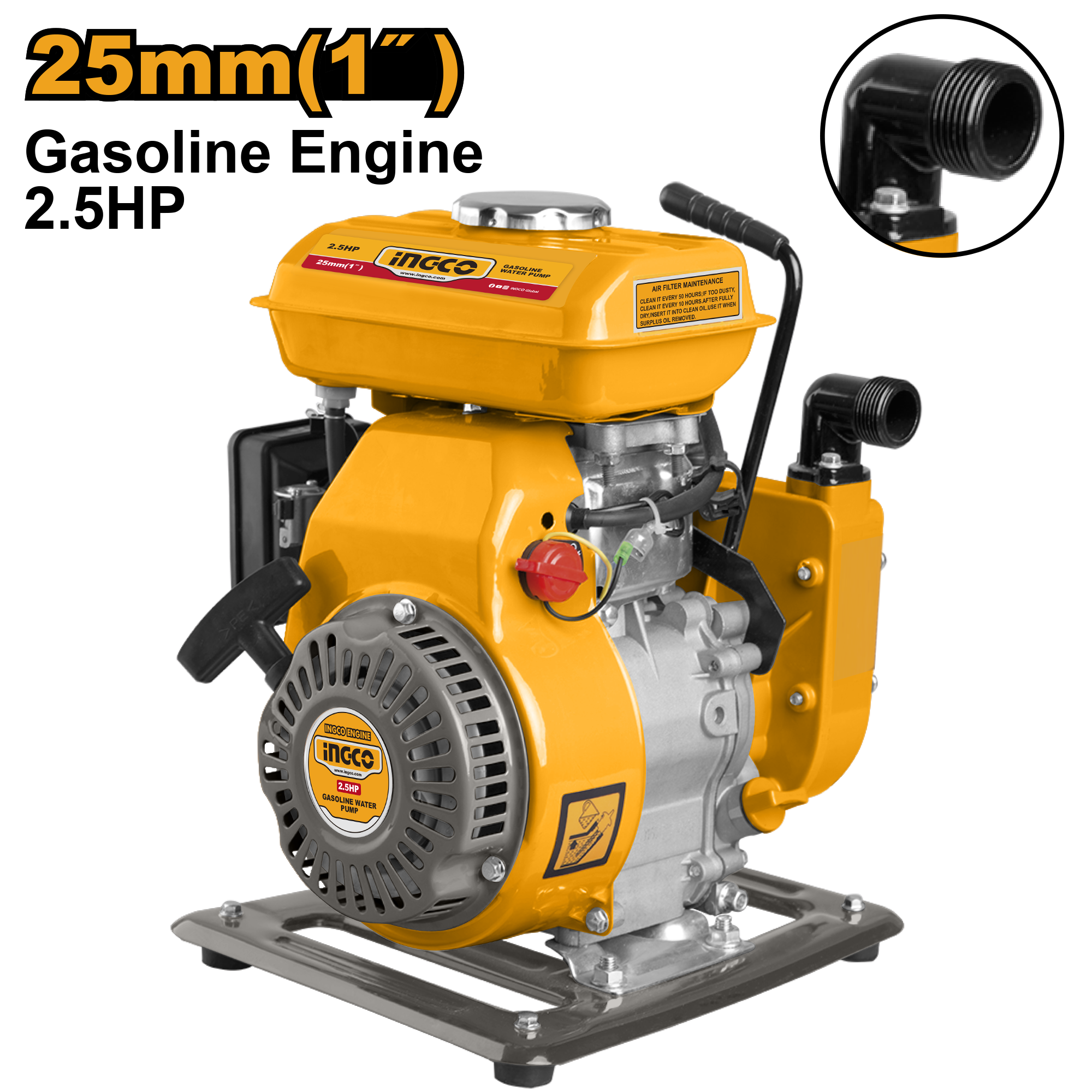 Motopompa 1" 2,5HP