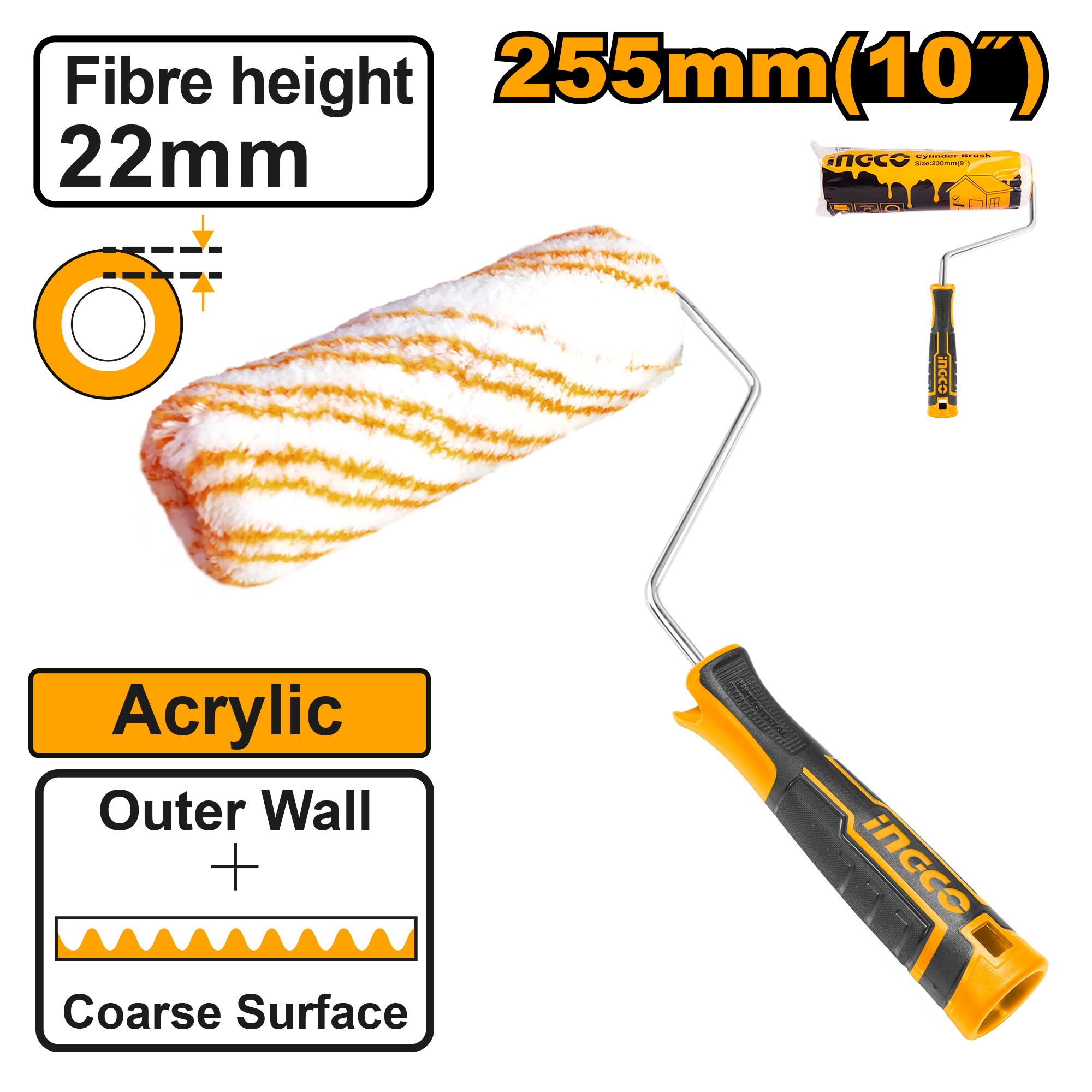 Trafalet 255mm Fibra 22mm Exterior