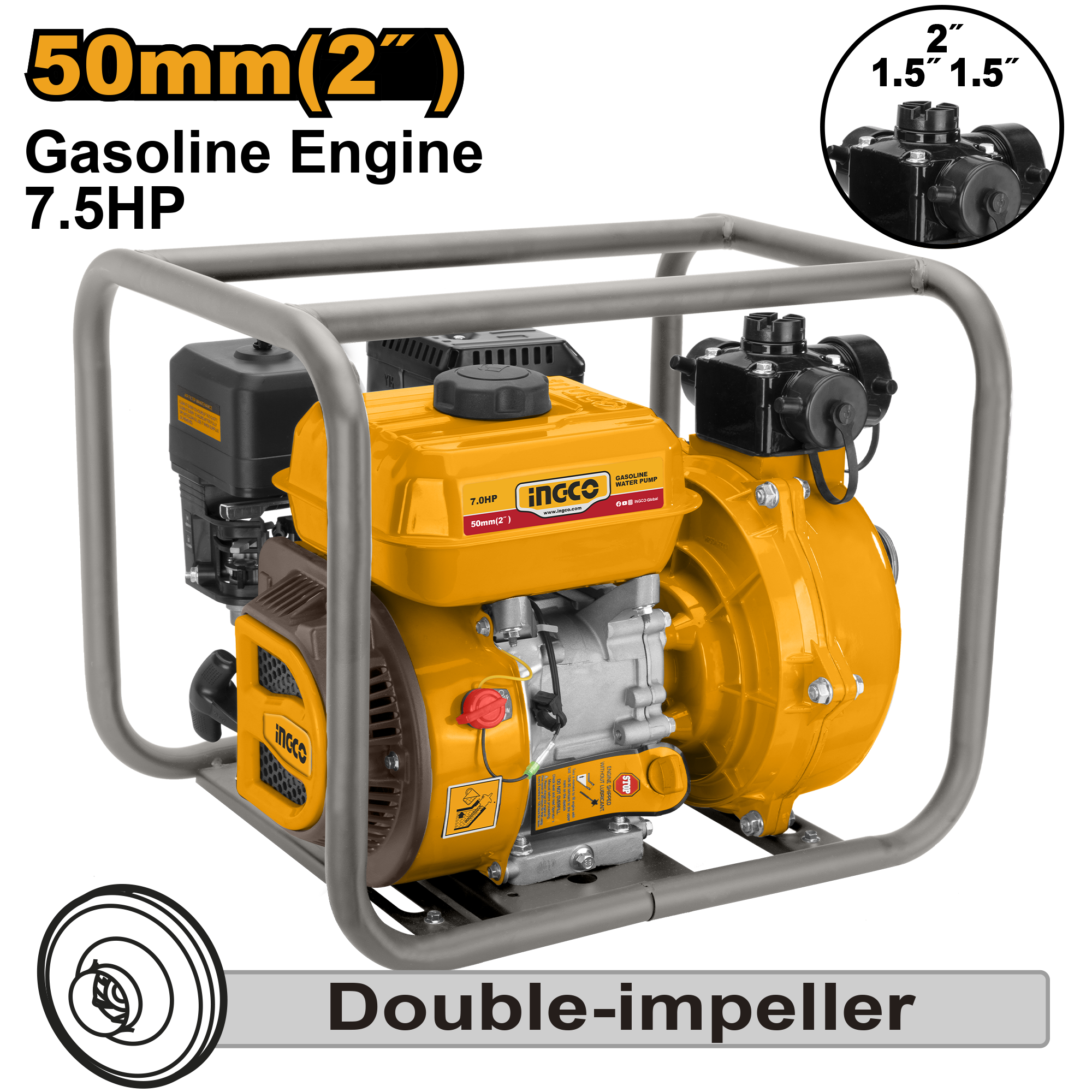 Motopompa 2" 7.5Hp