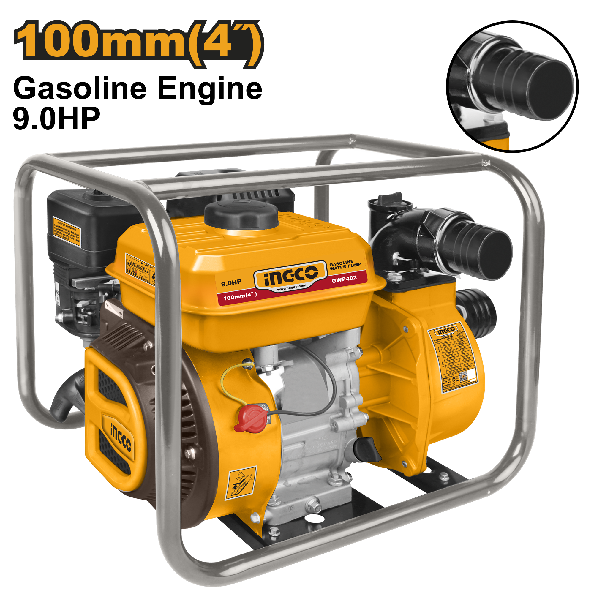 Motopompa 4" 9.0 HP