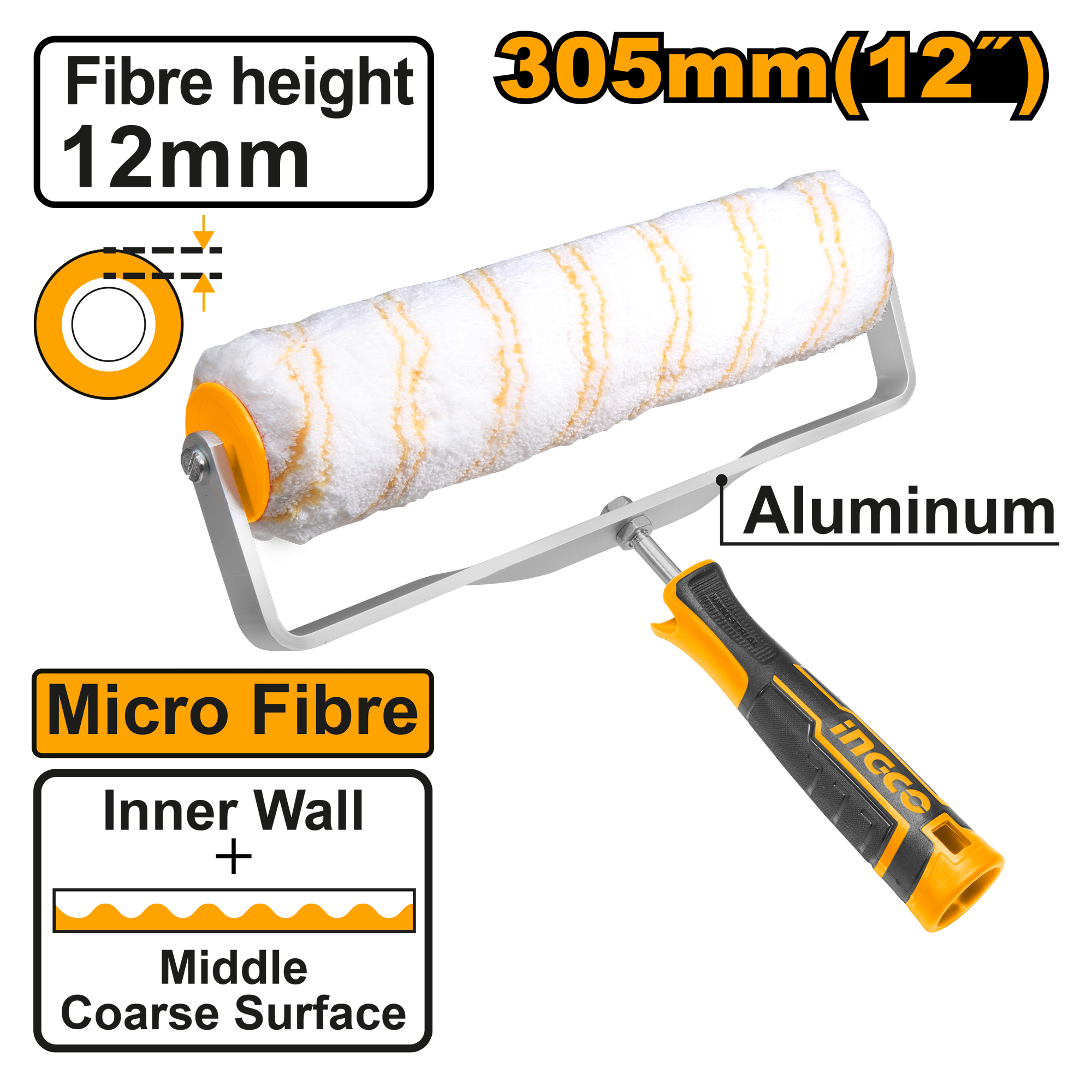 Trafalet 305mm Fibra 12mm Interior