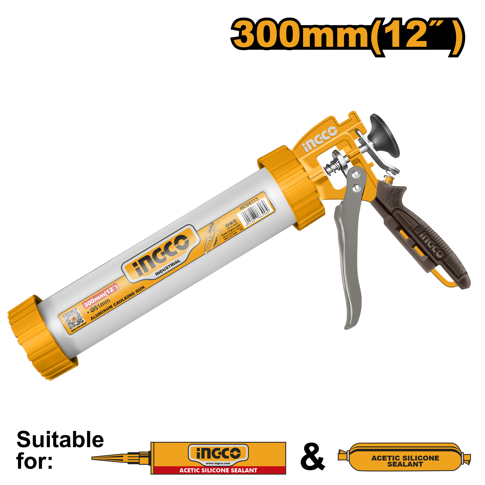 Pistol Silicon 12'' Aluminiu