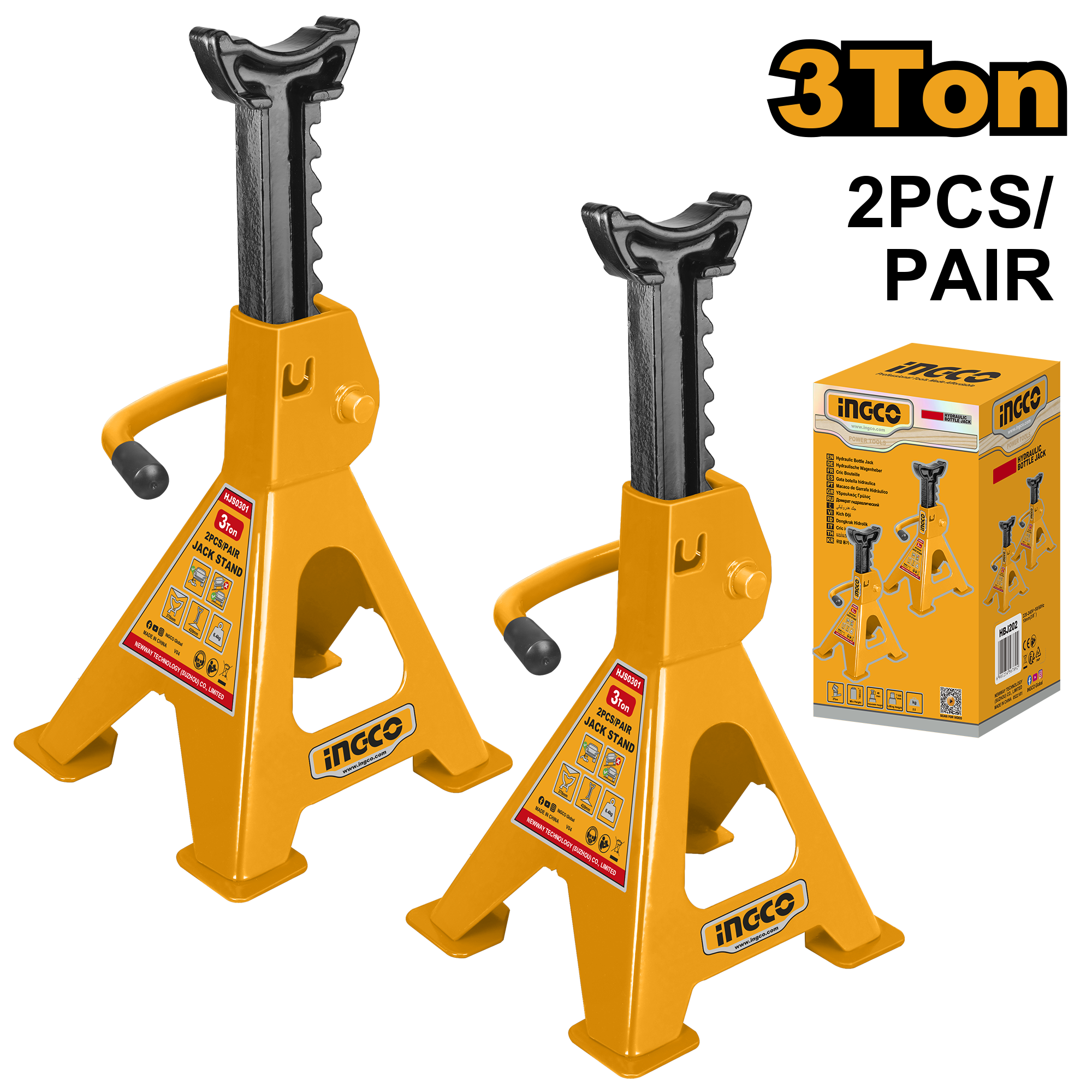 Capre Auto 3T cu Siguranta set 2buc