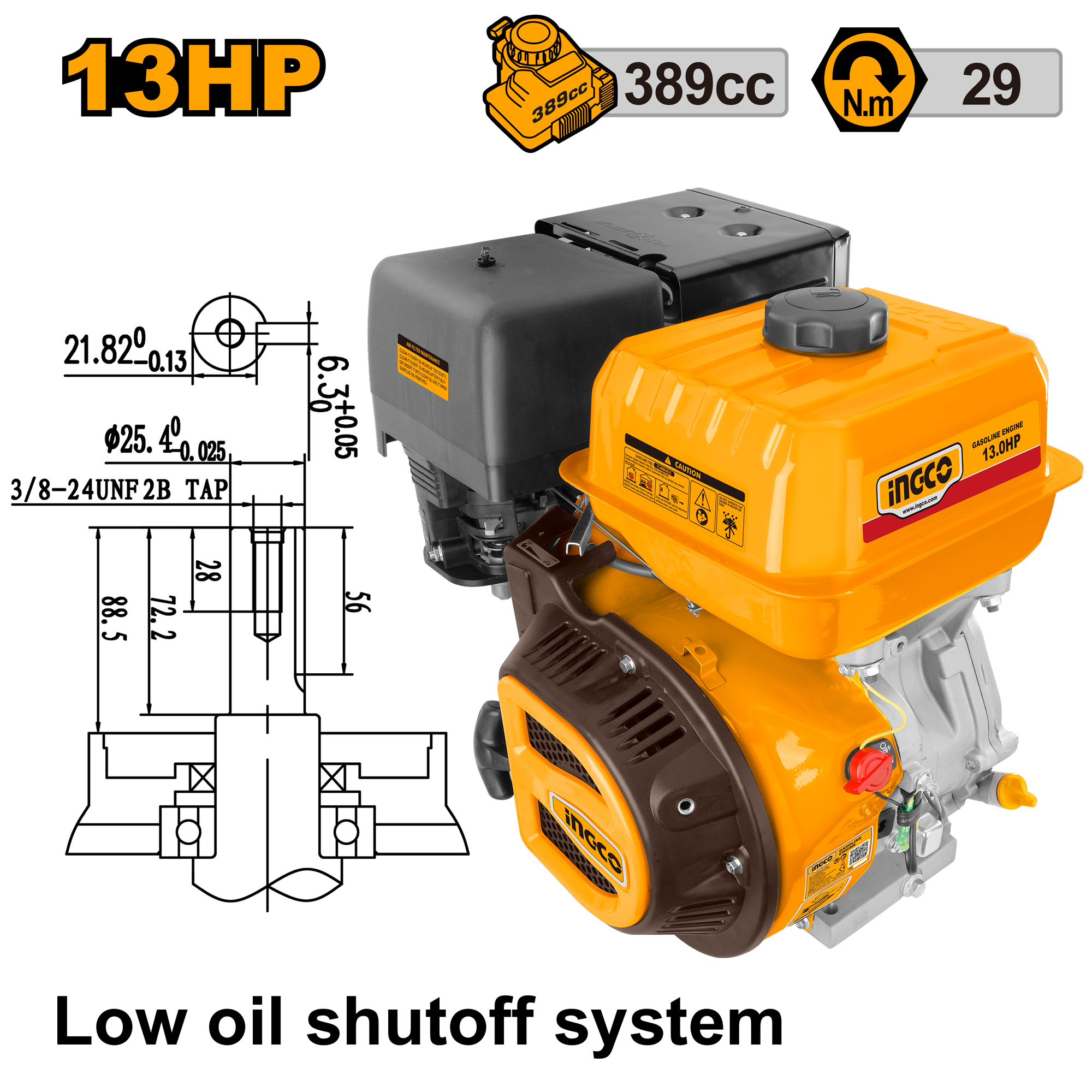 Motor 4 Timpi Benzina 13HP