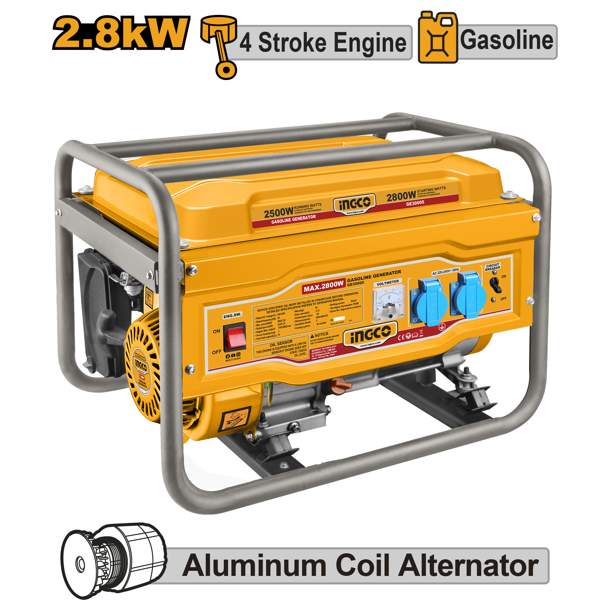 Generator 2.8kW Motor 4 Timpi