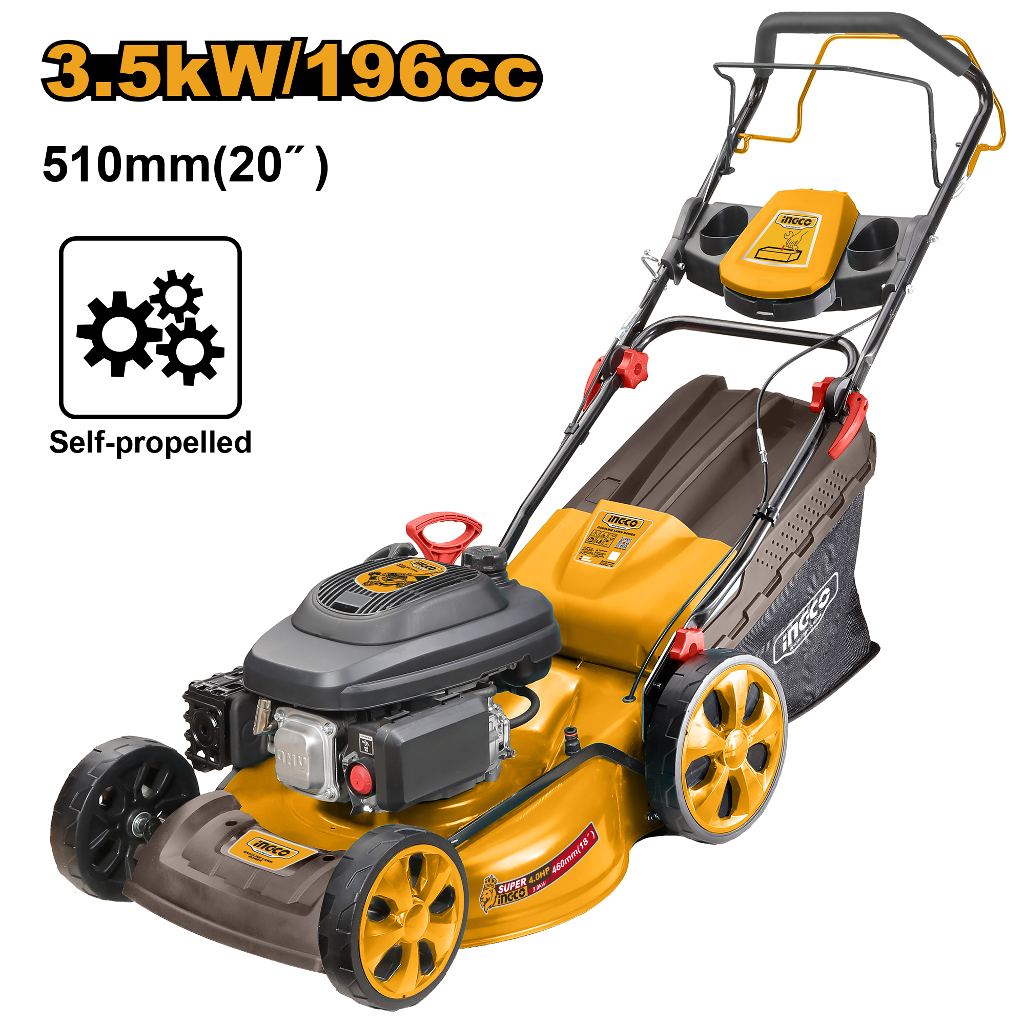 Masina Tuns Iarba cu Tractiune Profesionala 4.8Hp