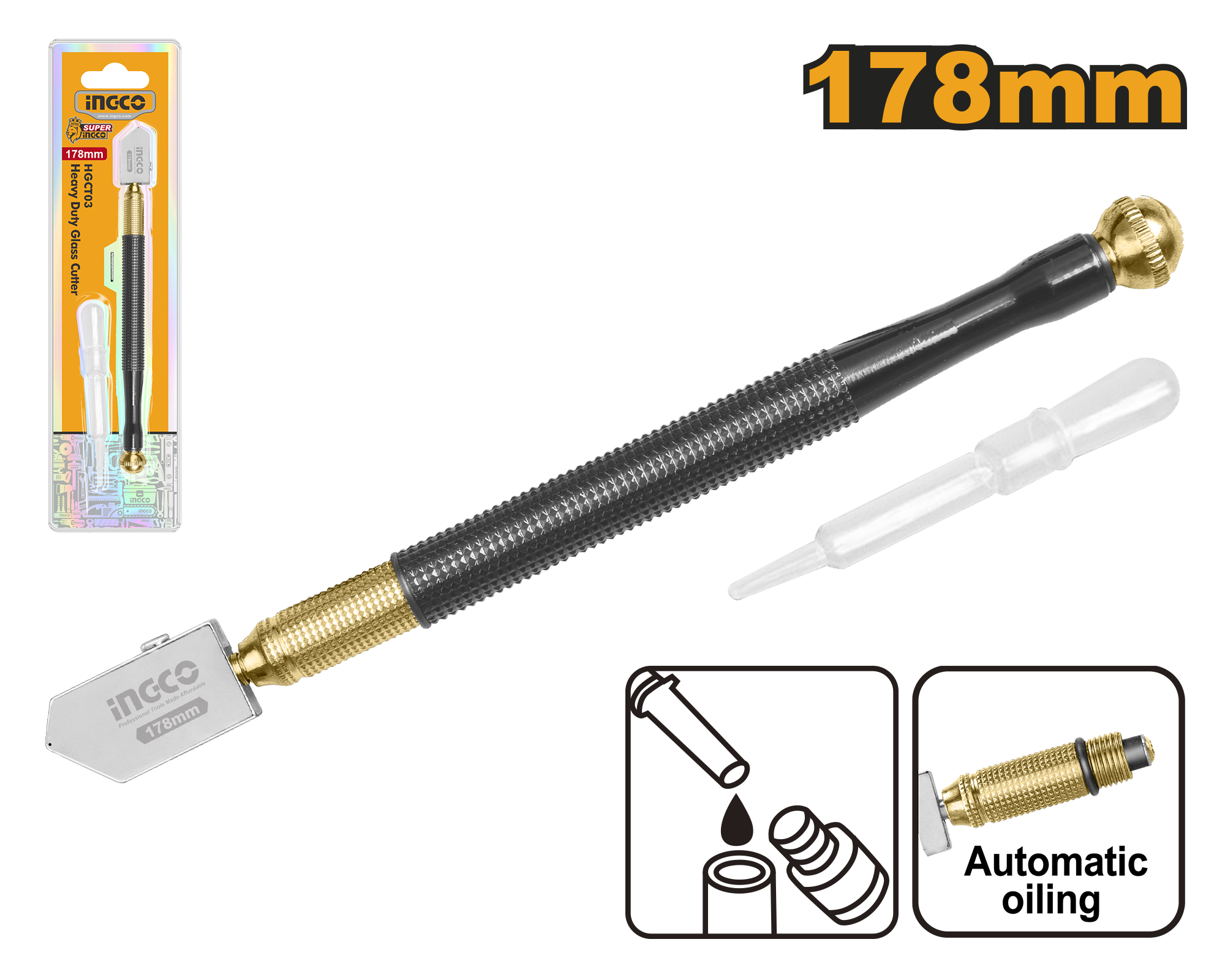 Diamant Sticla cu Maner Metal Sistem Ungere