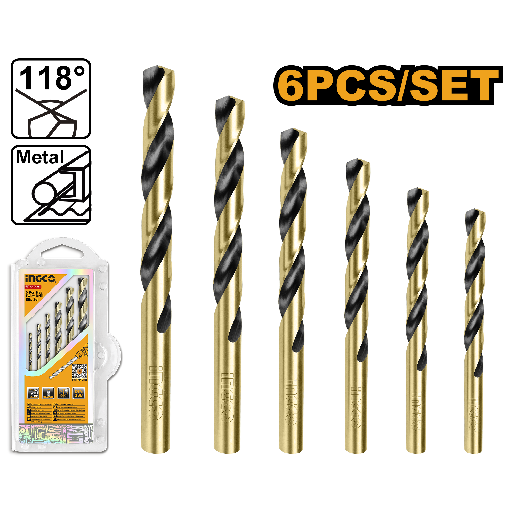 Set Burghie HSS Metal 6buc