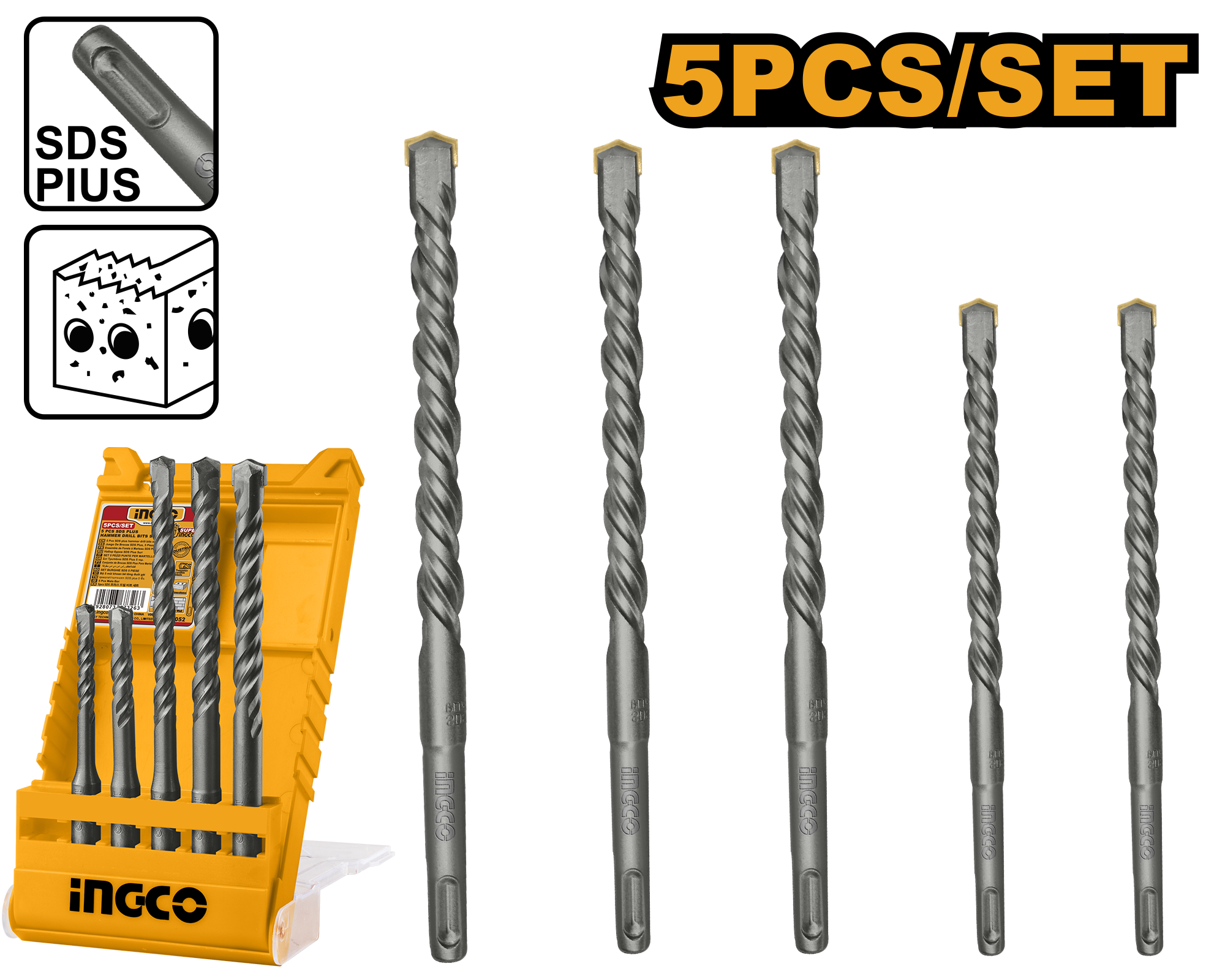 Set Burghie SDS Set 5buc
