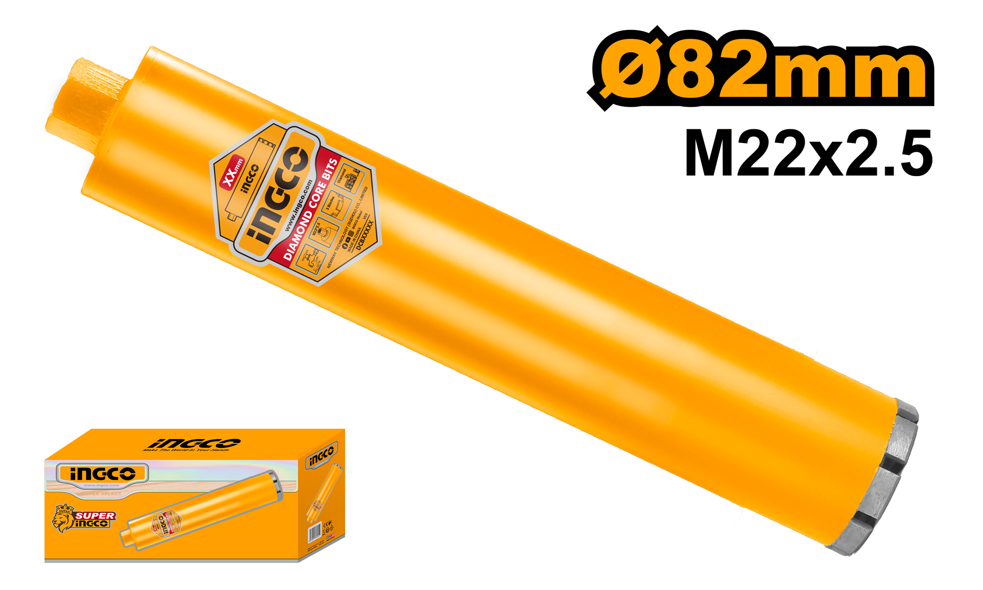 Carota Diamantata Segmentata 152x450mm m22
