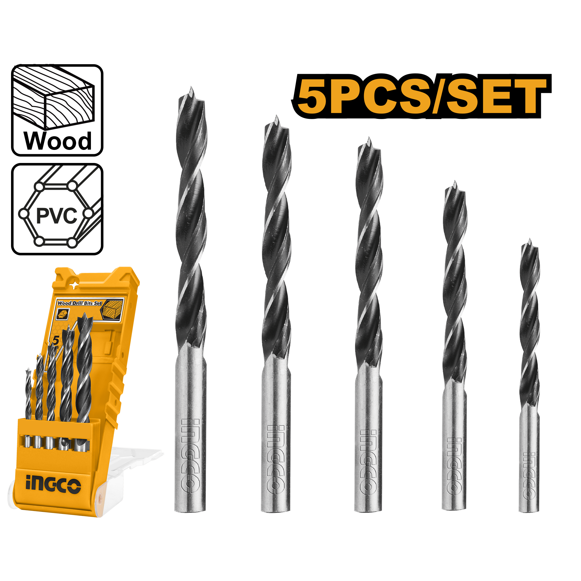 Set Burghie Lemn 5buc