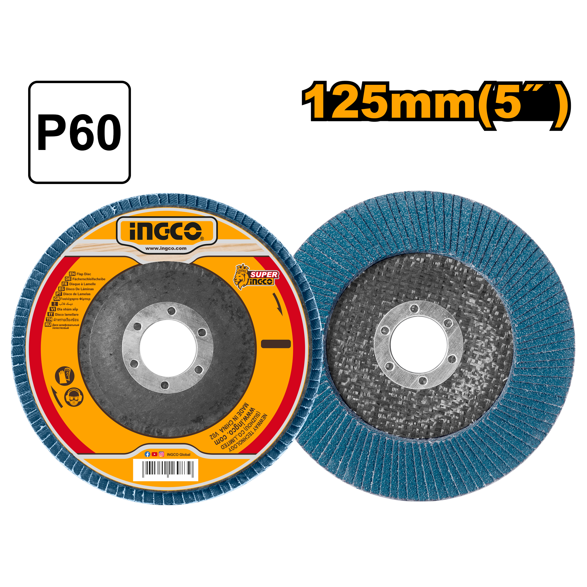 Disc Lamelar Slefuit 125mm Albastru P40