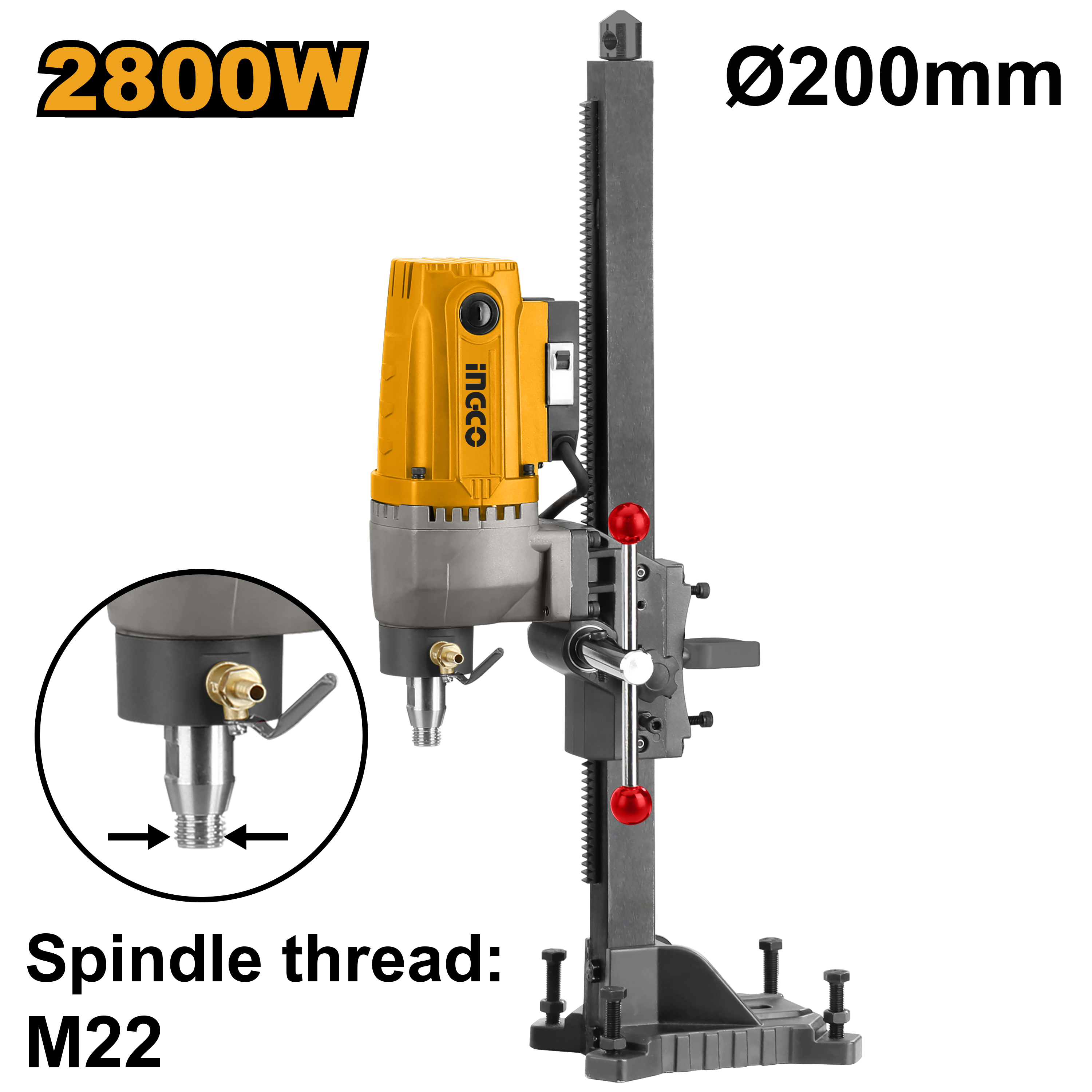 Masina de Carotat cu Coloana 2800W 200mm