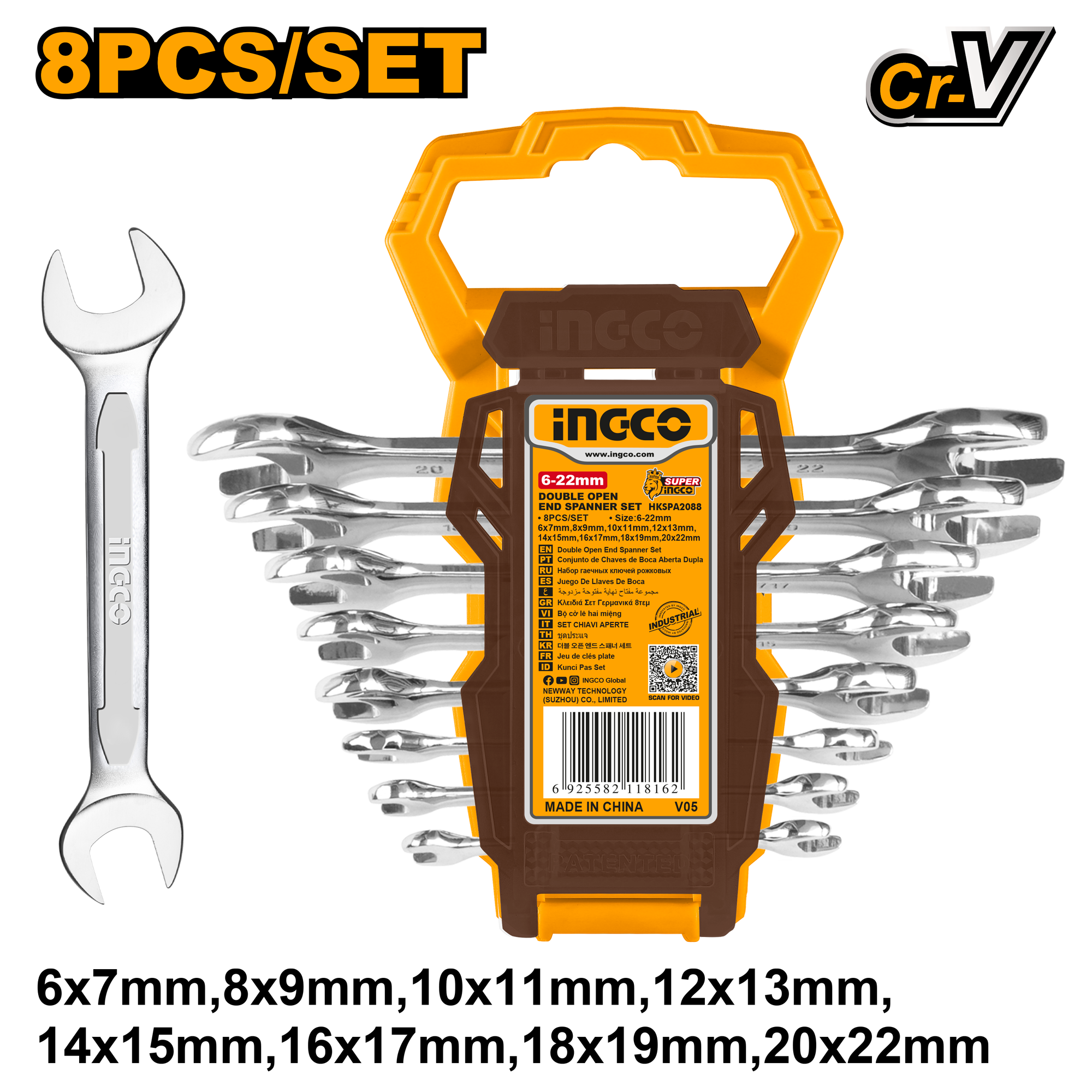 Trusa Chei Fixe 6-22mm 8buc