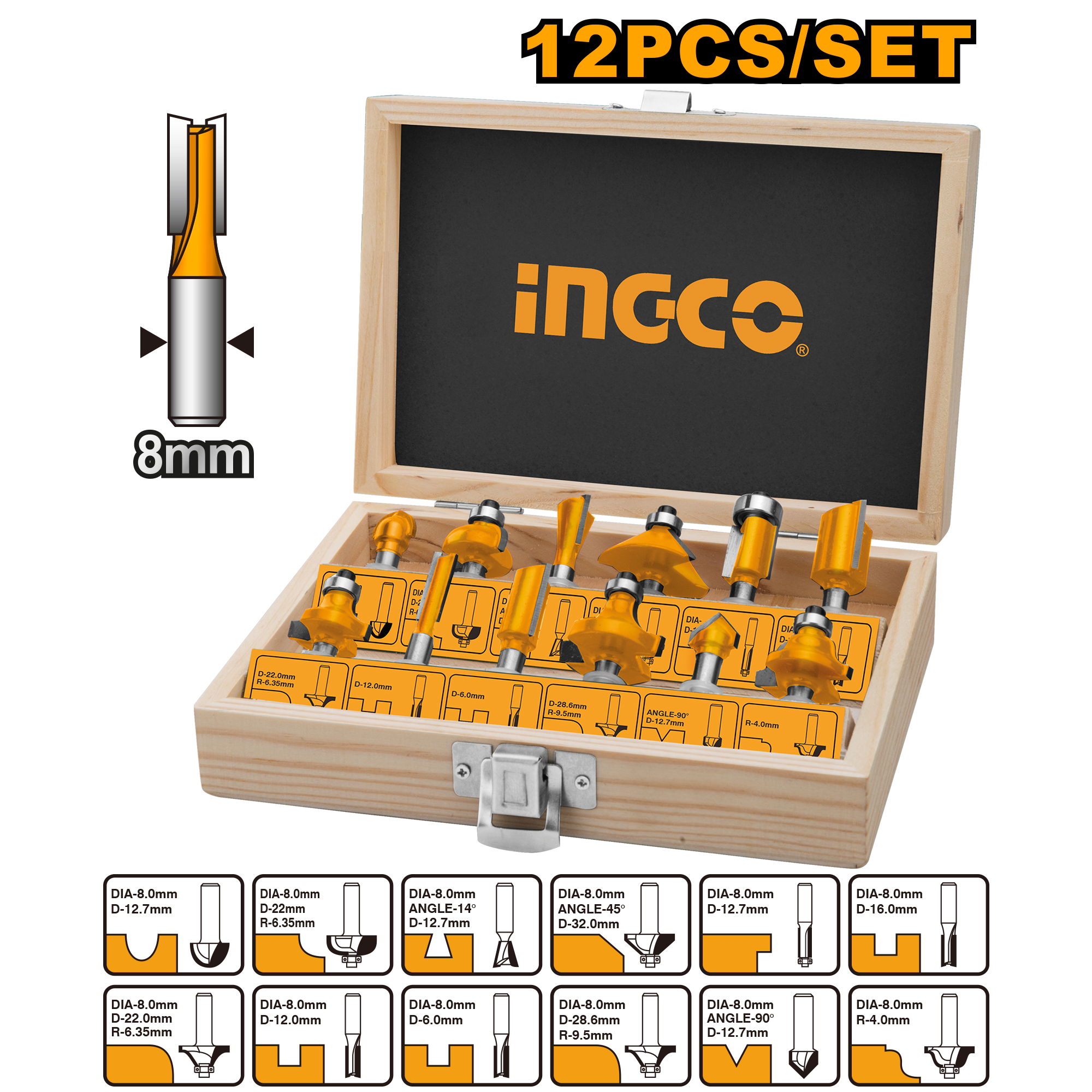 Oberfreza Set Accesorii 12buc