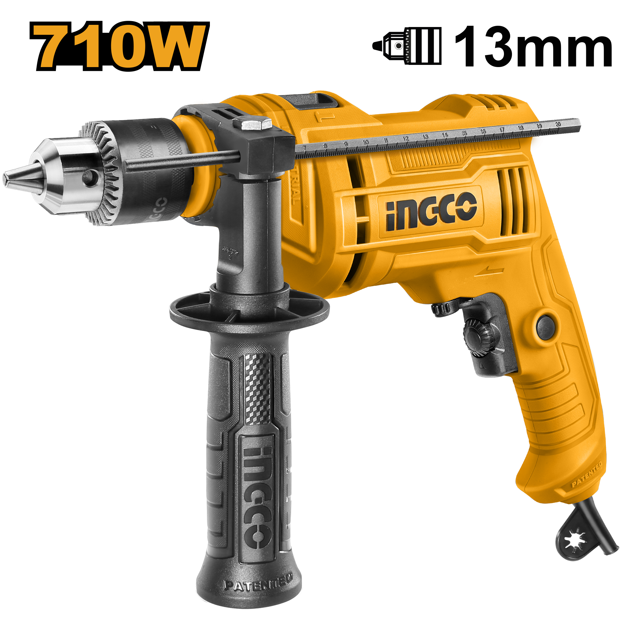 Bormasina 710W cu Impact Mandrina cu Cheie