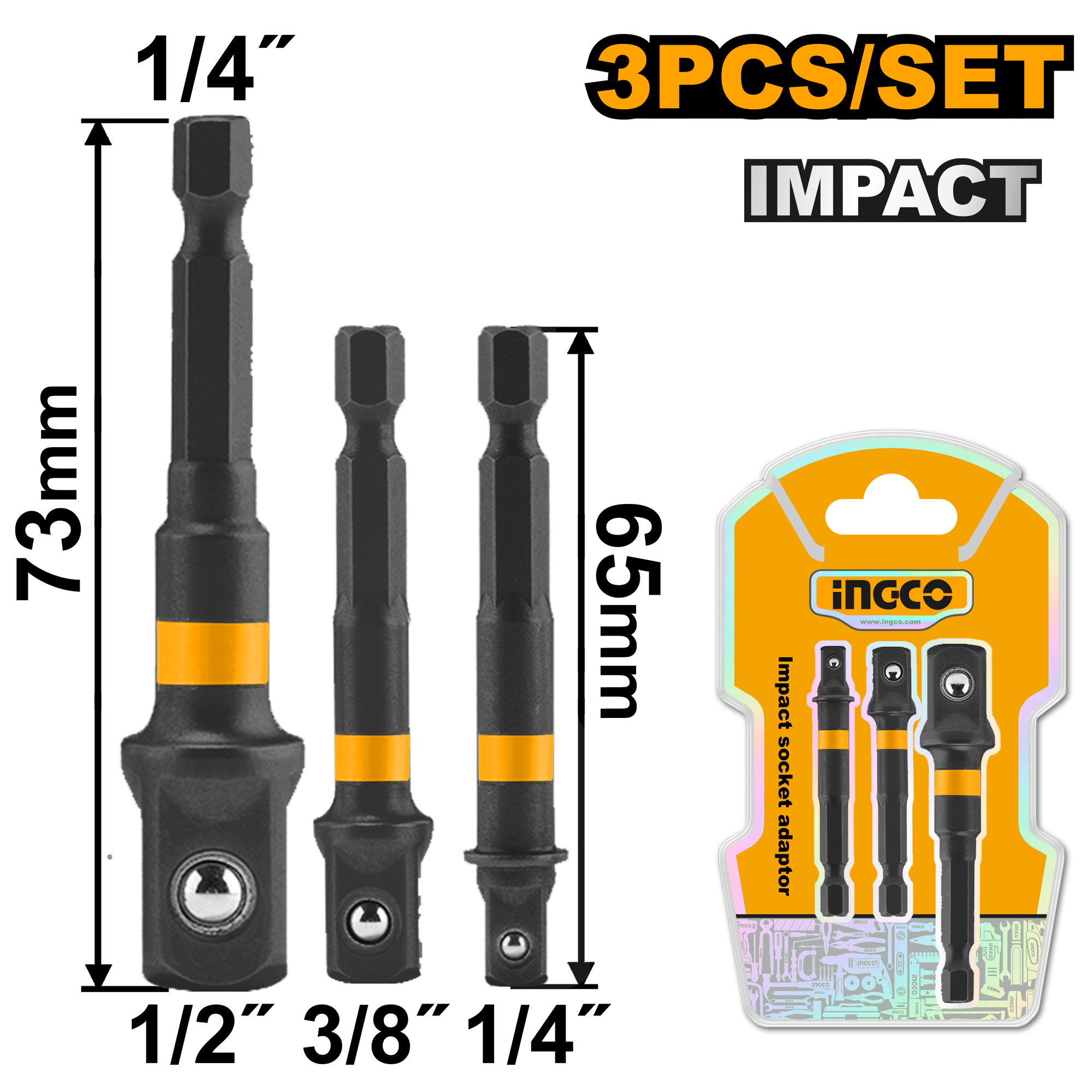 Adaptor Cheie Magnetica Set 1/4 1/2 3/8