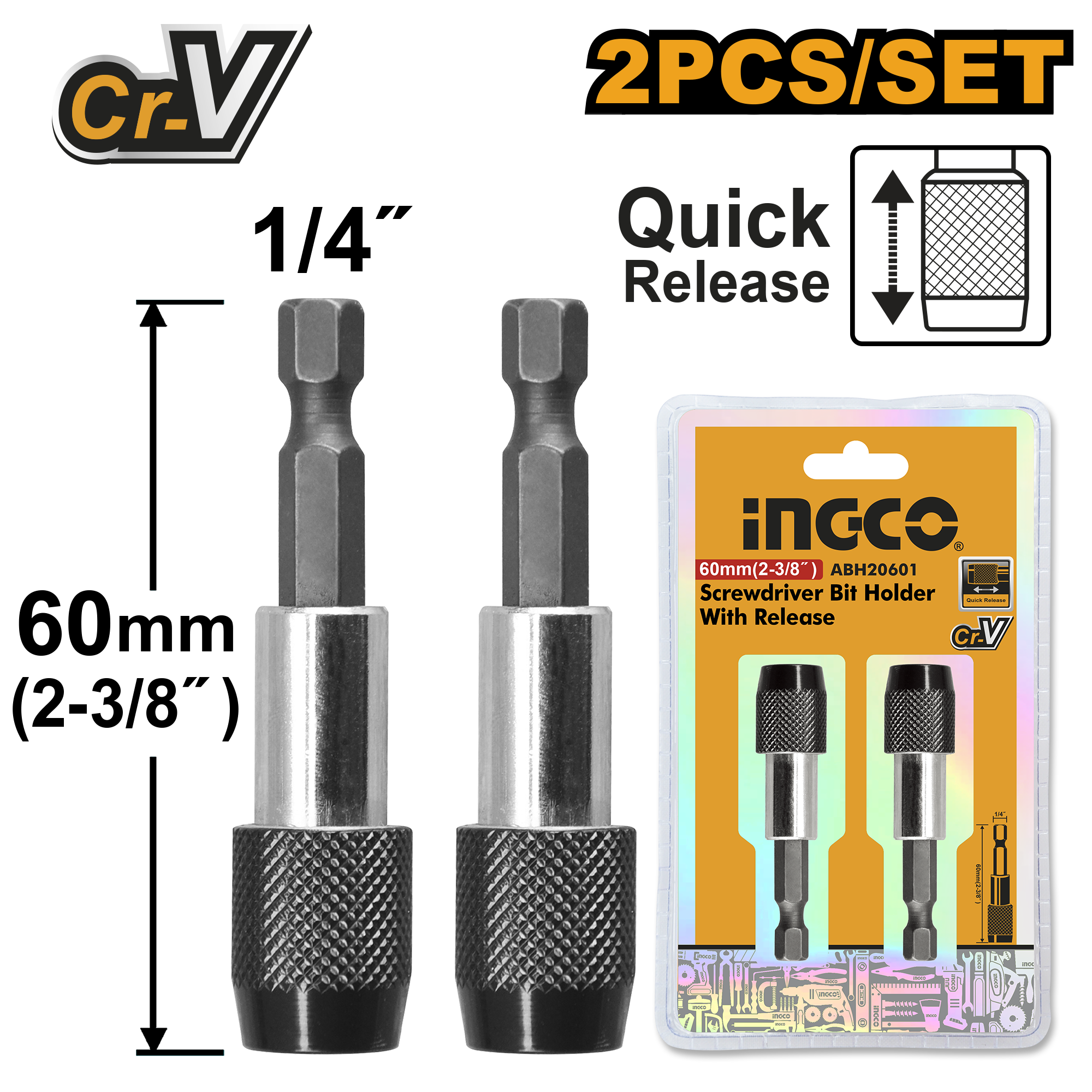 Prelungitor Bits cu Eliberare Rapida Set 2buc