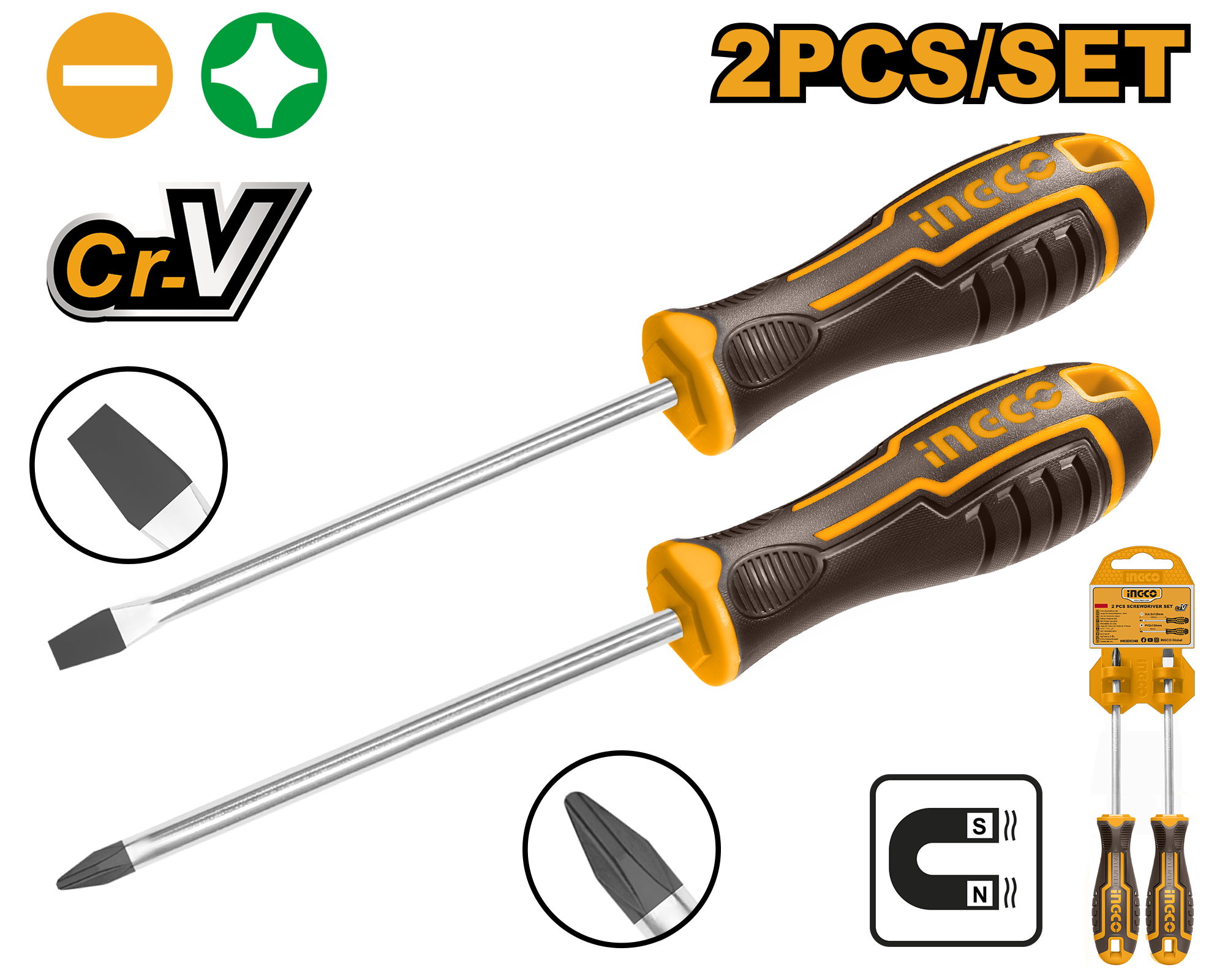Set Surubelnite Cr-V + - 2pcs