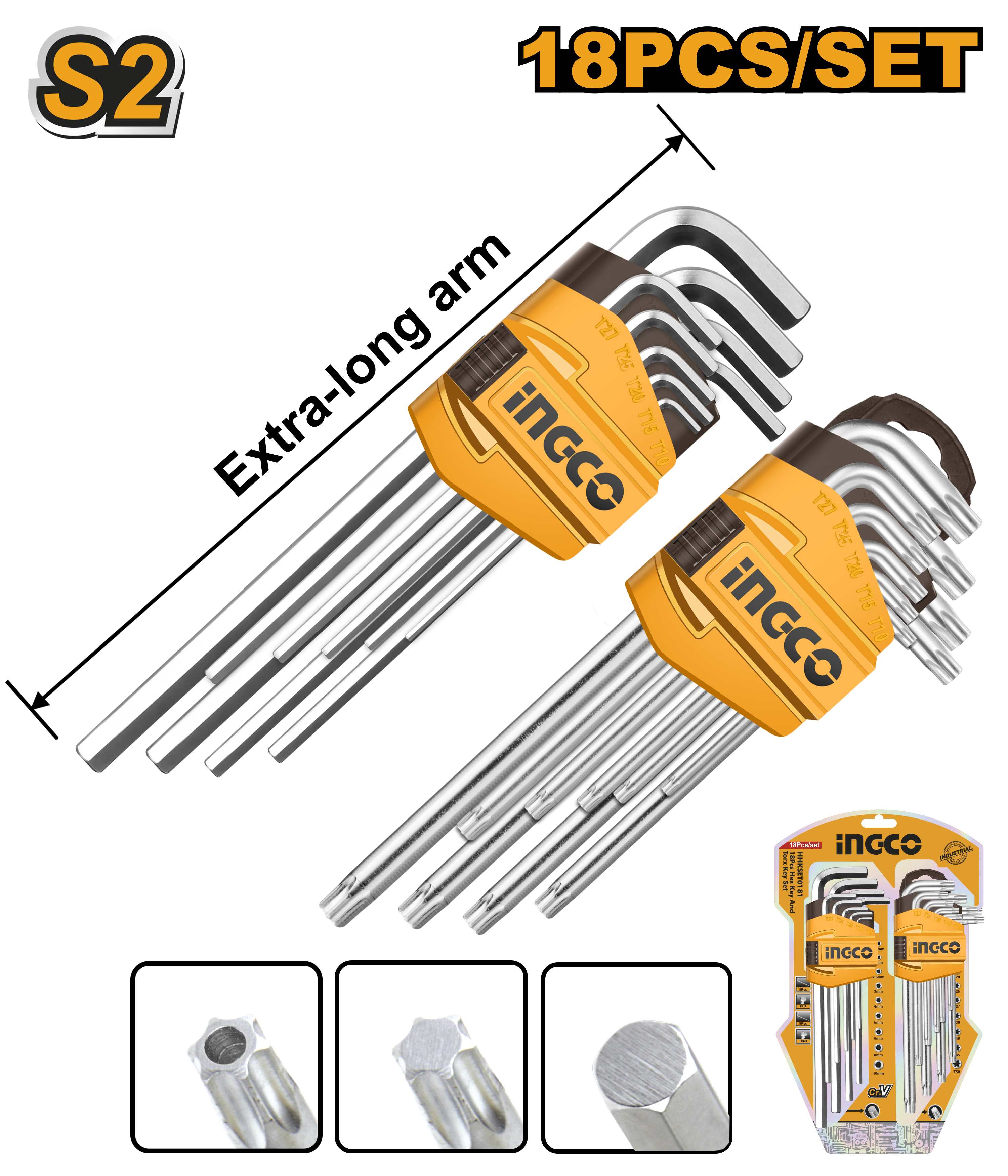 Chei Torx si Hex Set 18buc