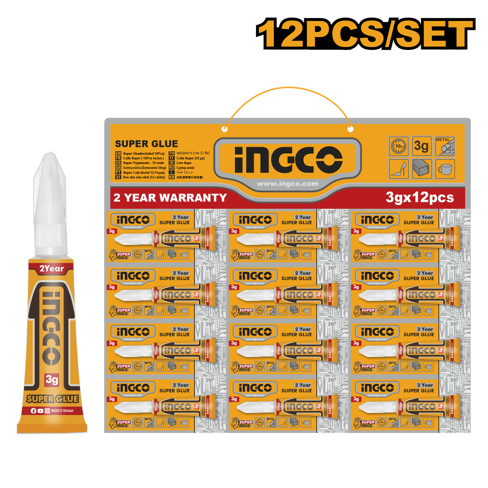 Super Glue Set 12 Buc