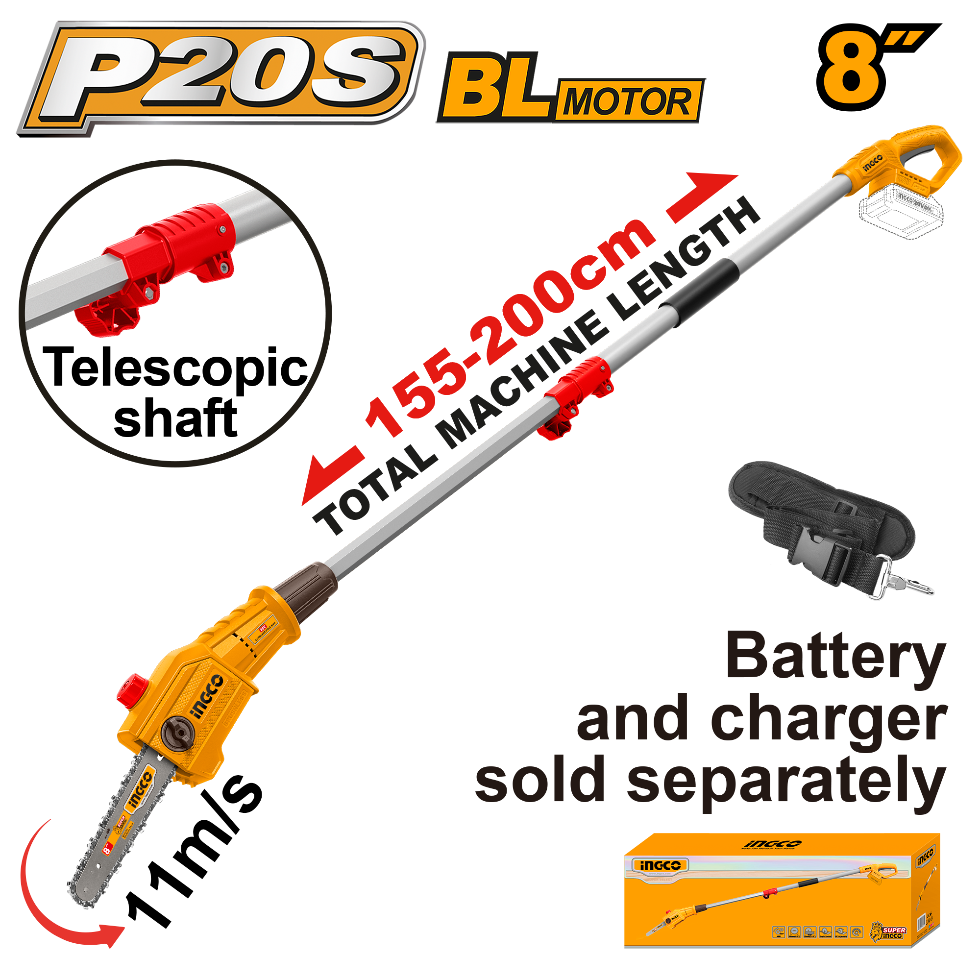 Fierastrau de Pomi 20V 2m