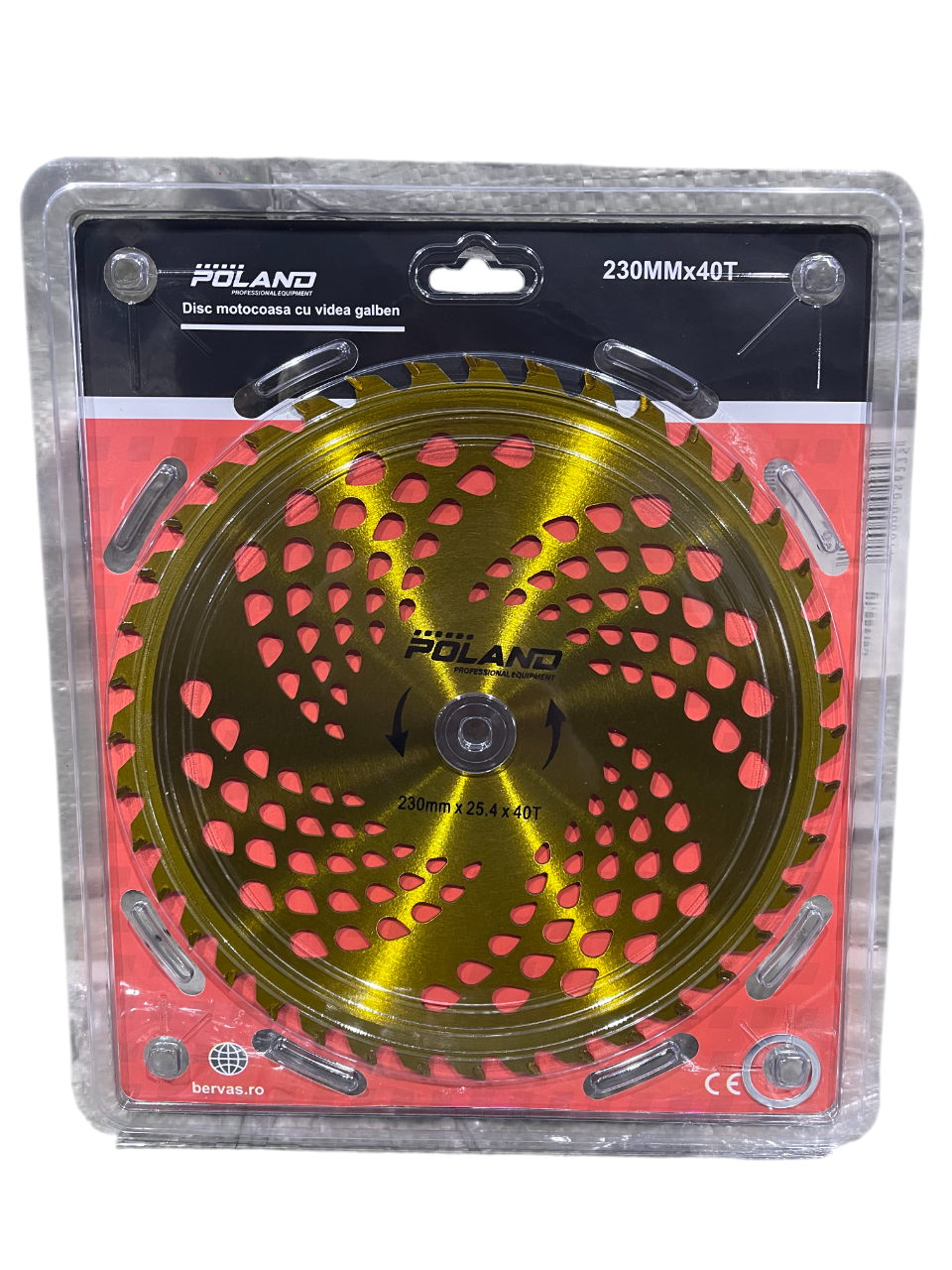 Disc Motocoasa cu Widia 230mm Galben