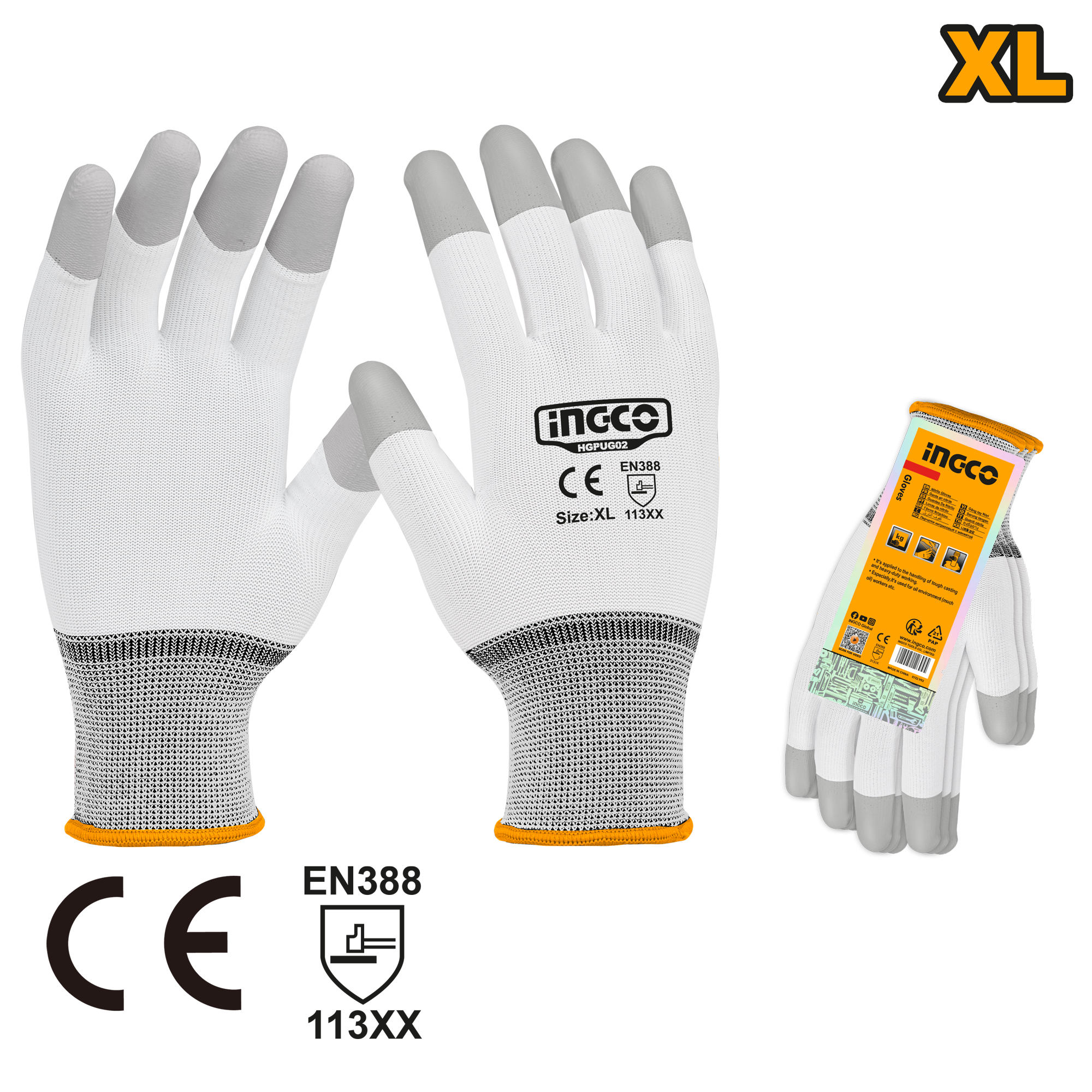 Manusi Protectie 2 Straturi PU XL