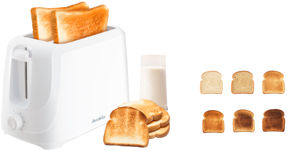 Prajitor Paine 700W 2 Felii Alb