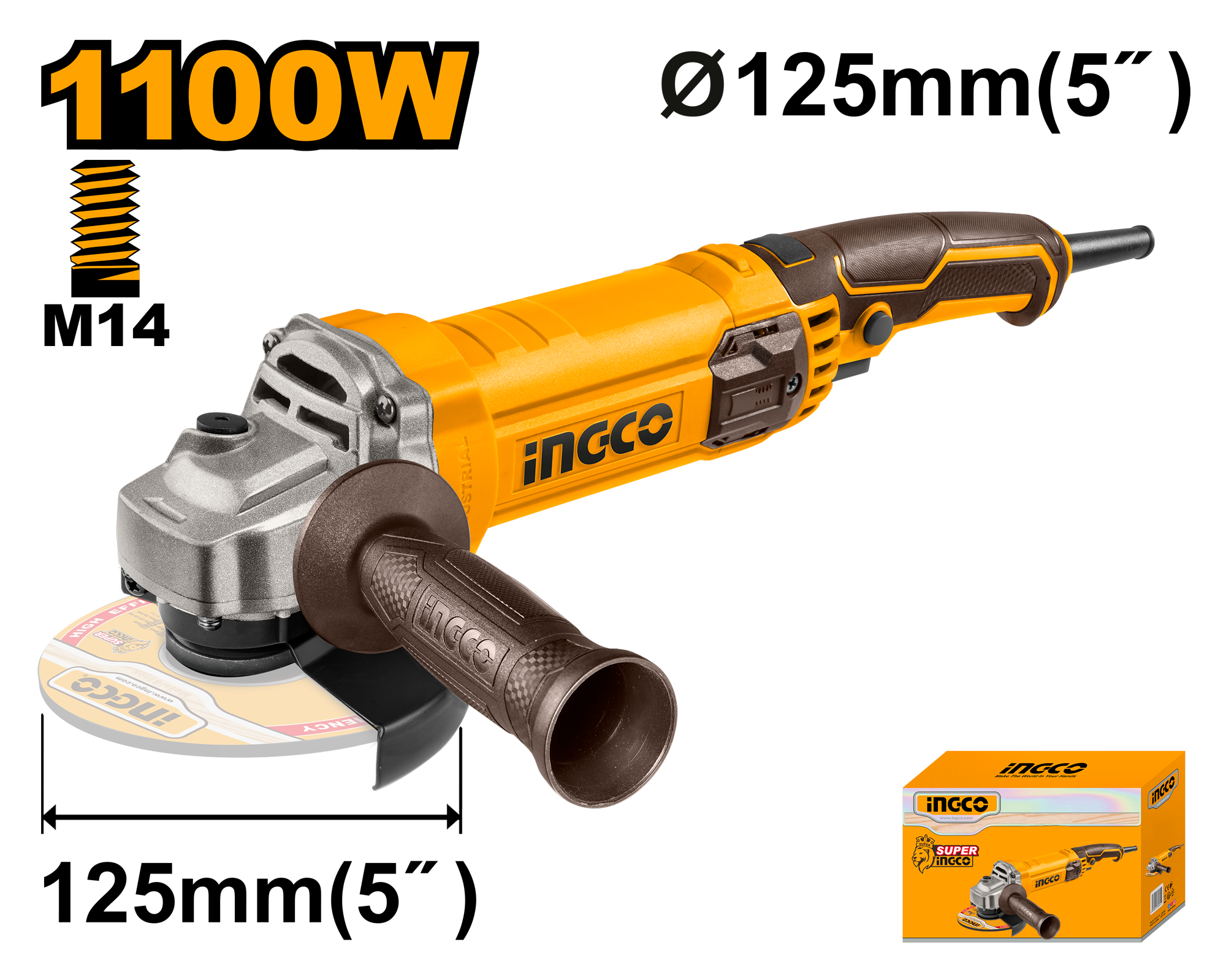 Flex Unghiular 1100W 125mm Industrial