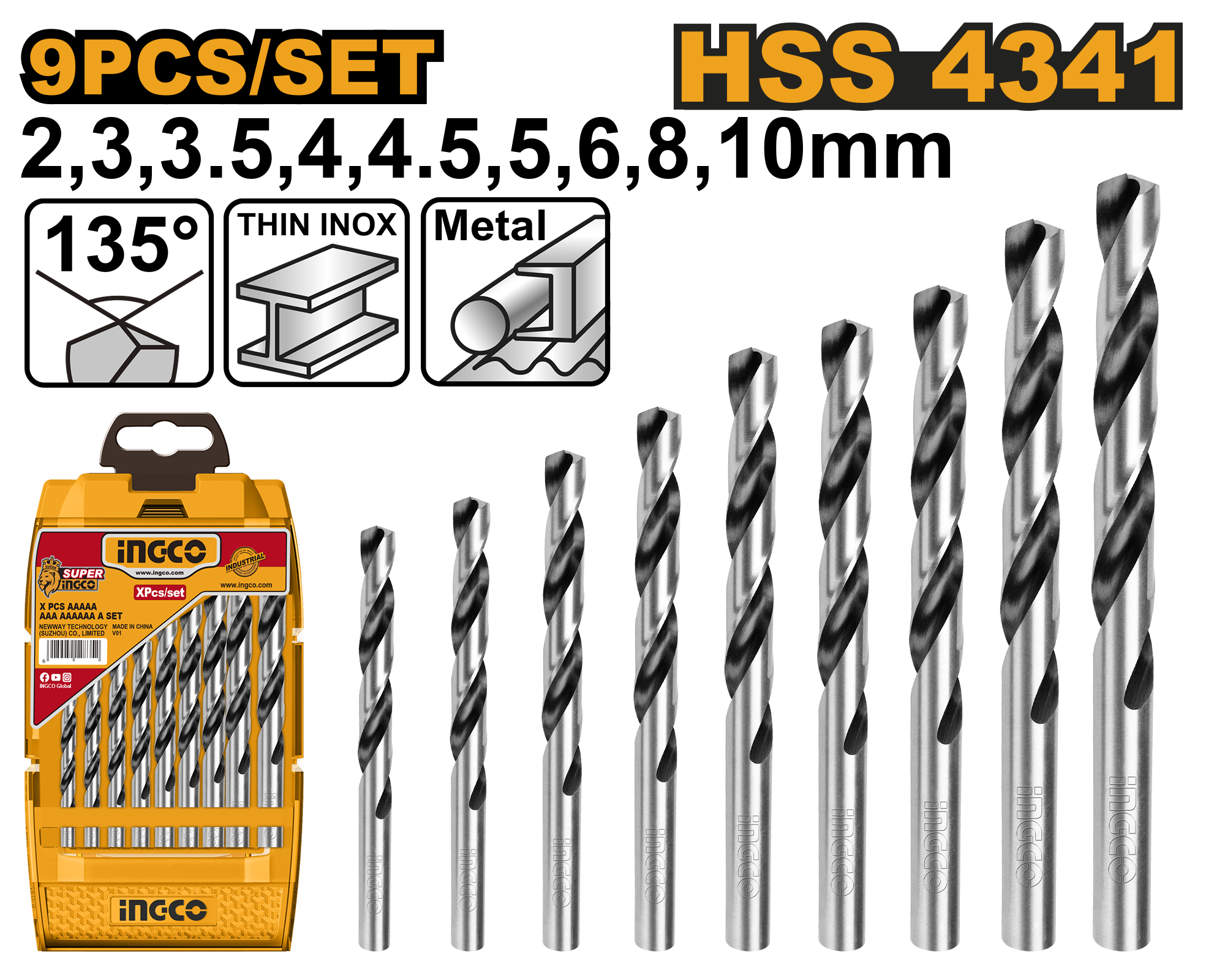 Set Burghie Metal 9buc