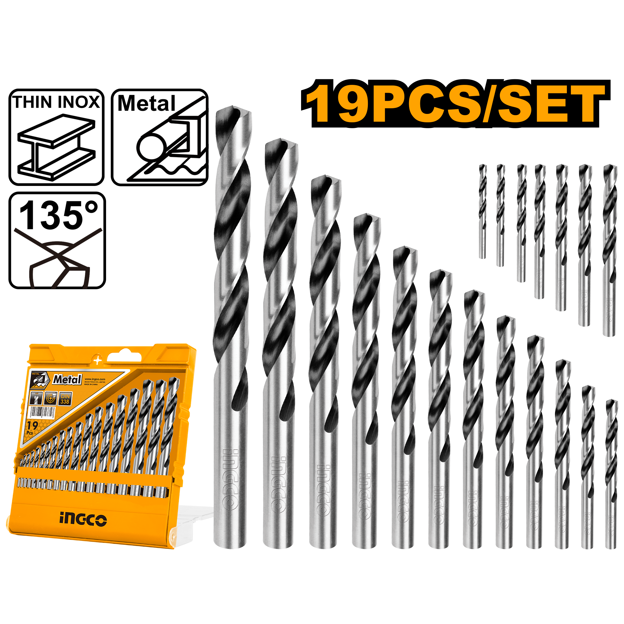 Burghie Metal HSS Set 19buc