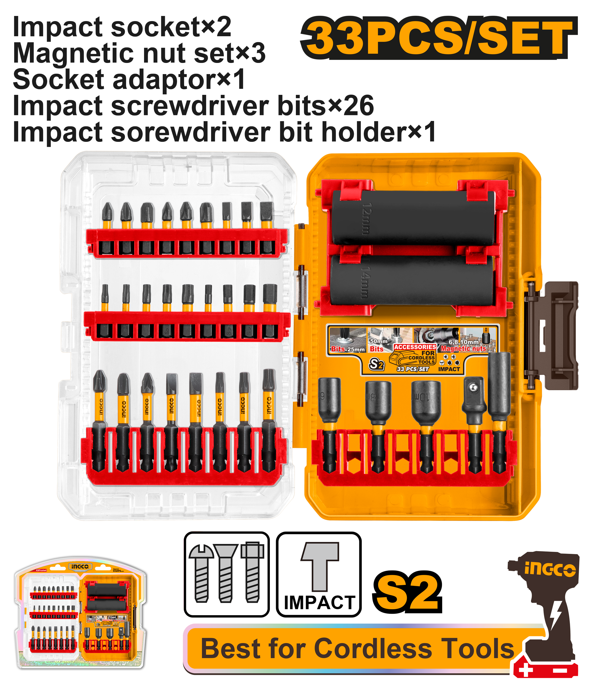 Set Biti Impact 33buc