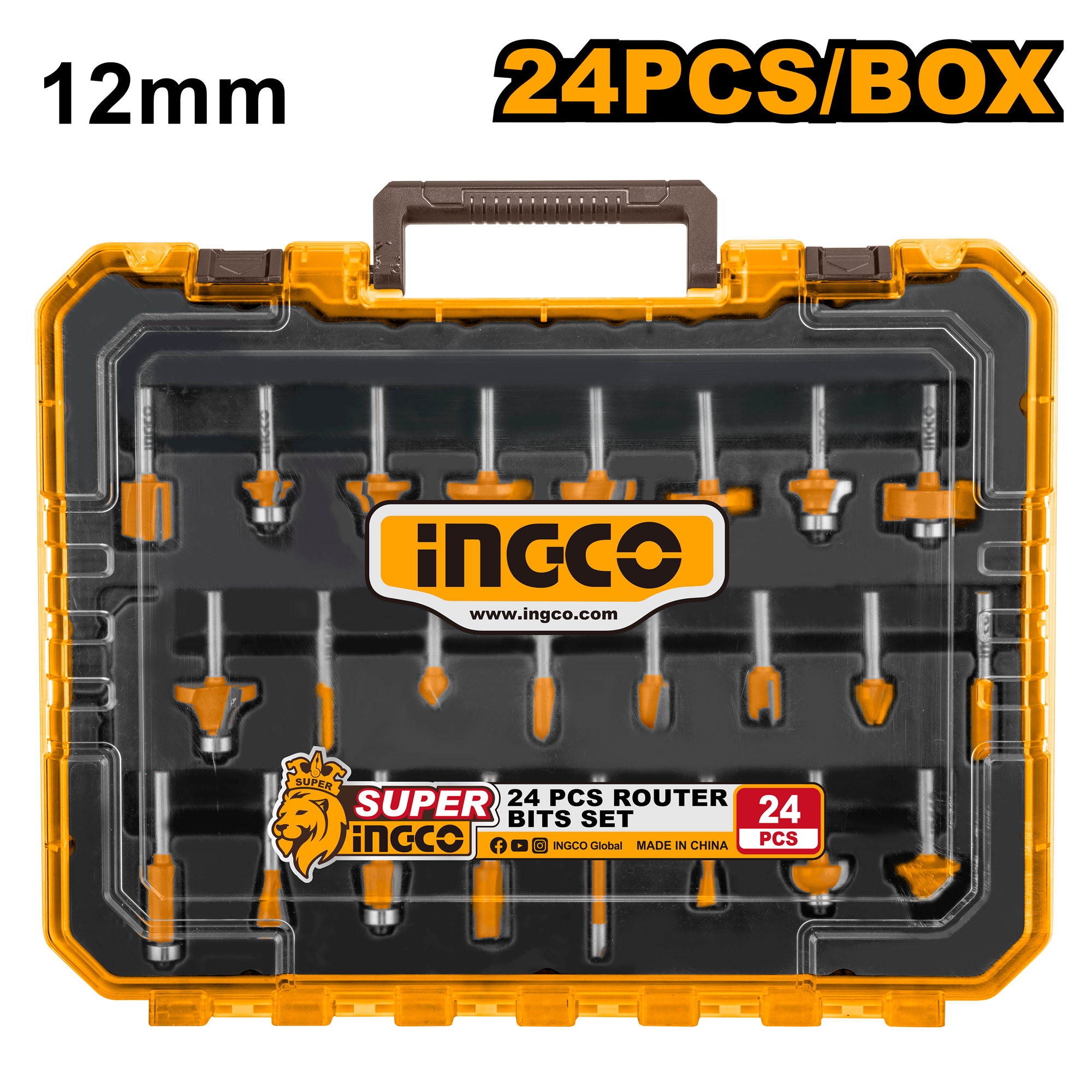 Accesorii Oberfreza 12mm Set Industrial 24buc