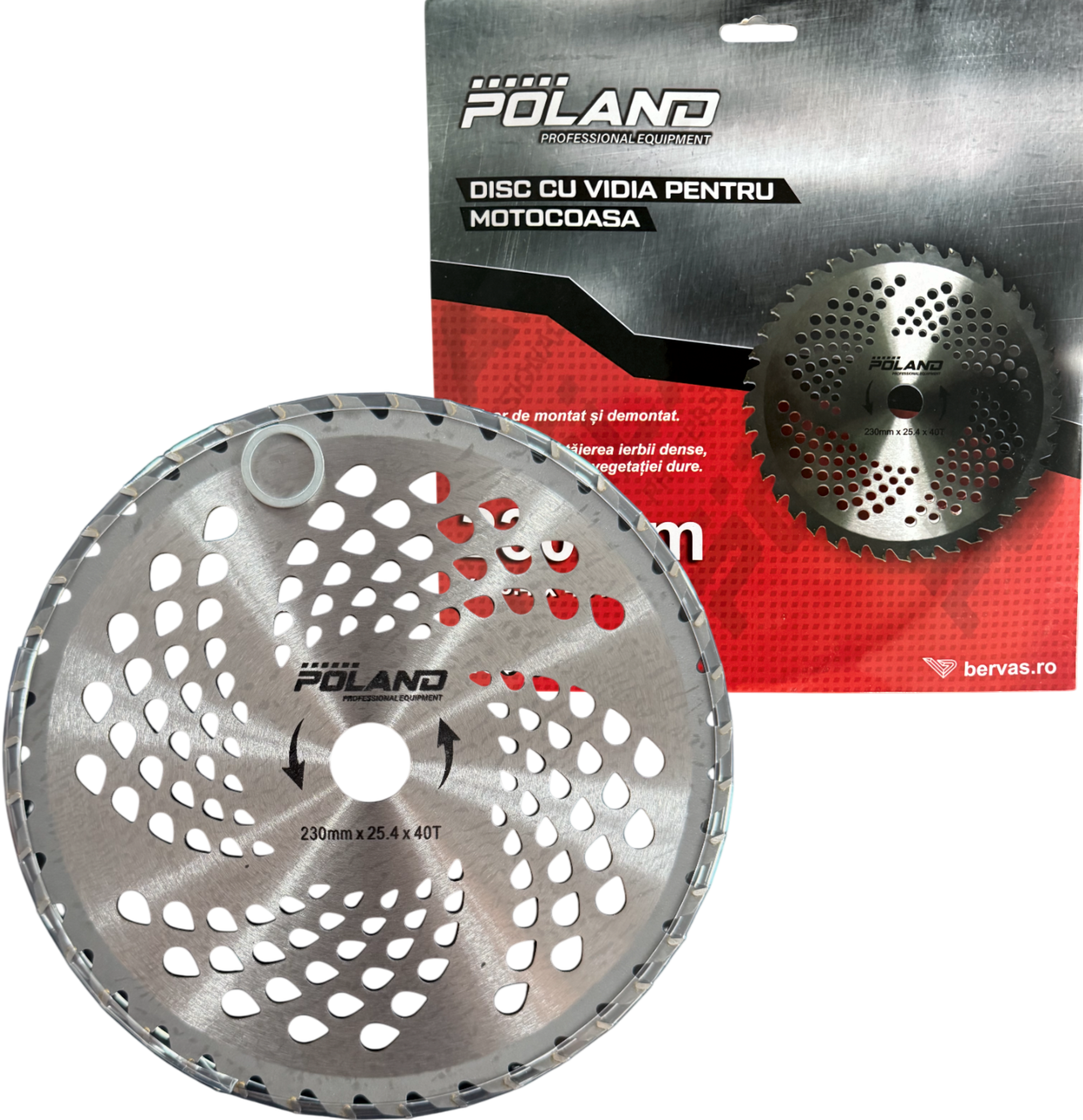Disc Motocoasa cu Widia 230mm x 25.4 x 40T
