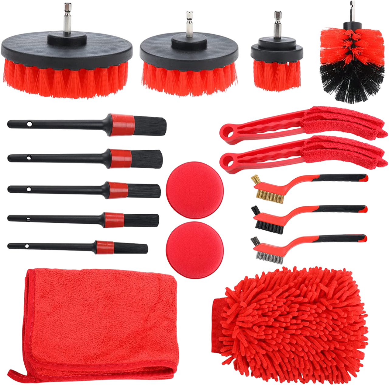 Set de Perii pentru Detailing Auto 18buc (nou)