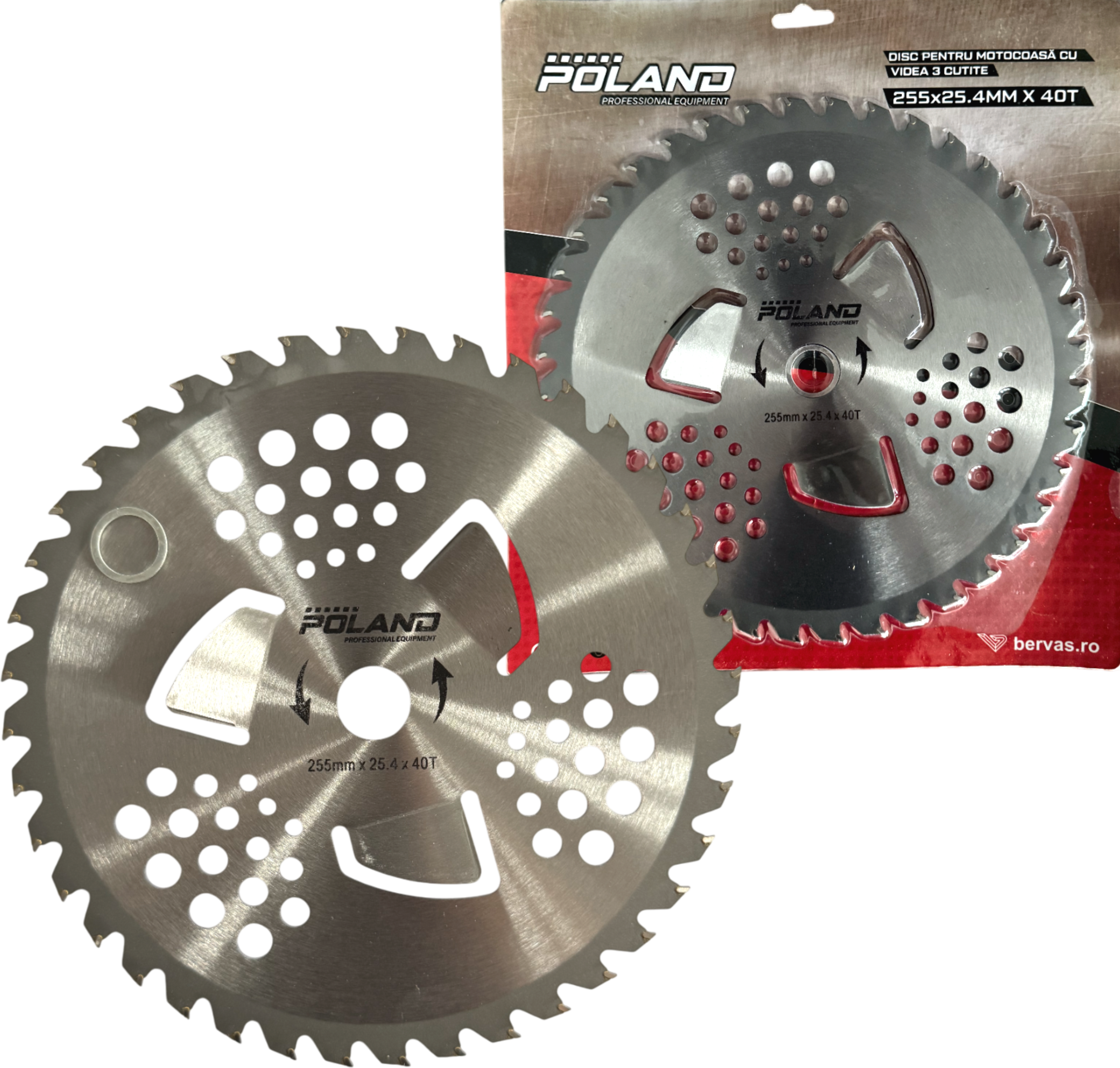 Disc Motocoasa cu Widia 255mm cu Extra 3 Cutite