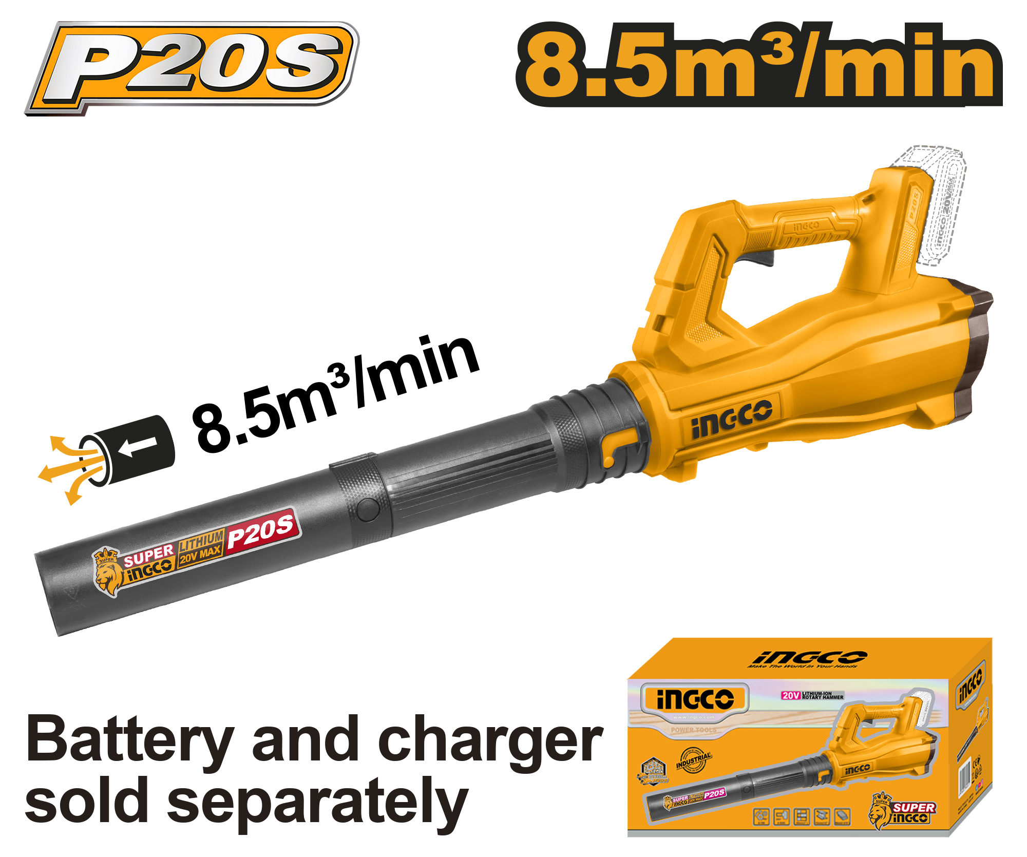 Suflanta Frunze 20V cu Turatie Fixa