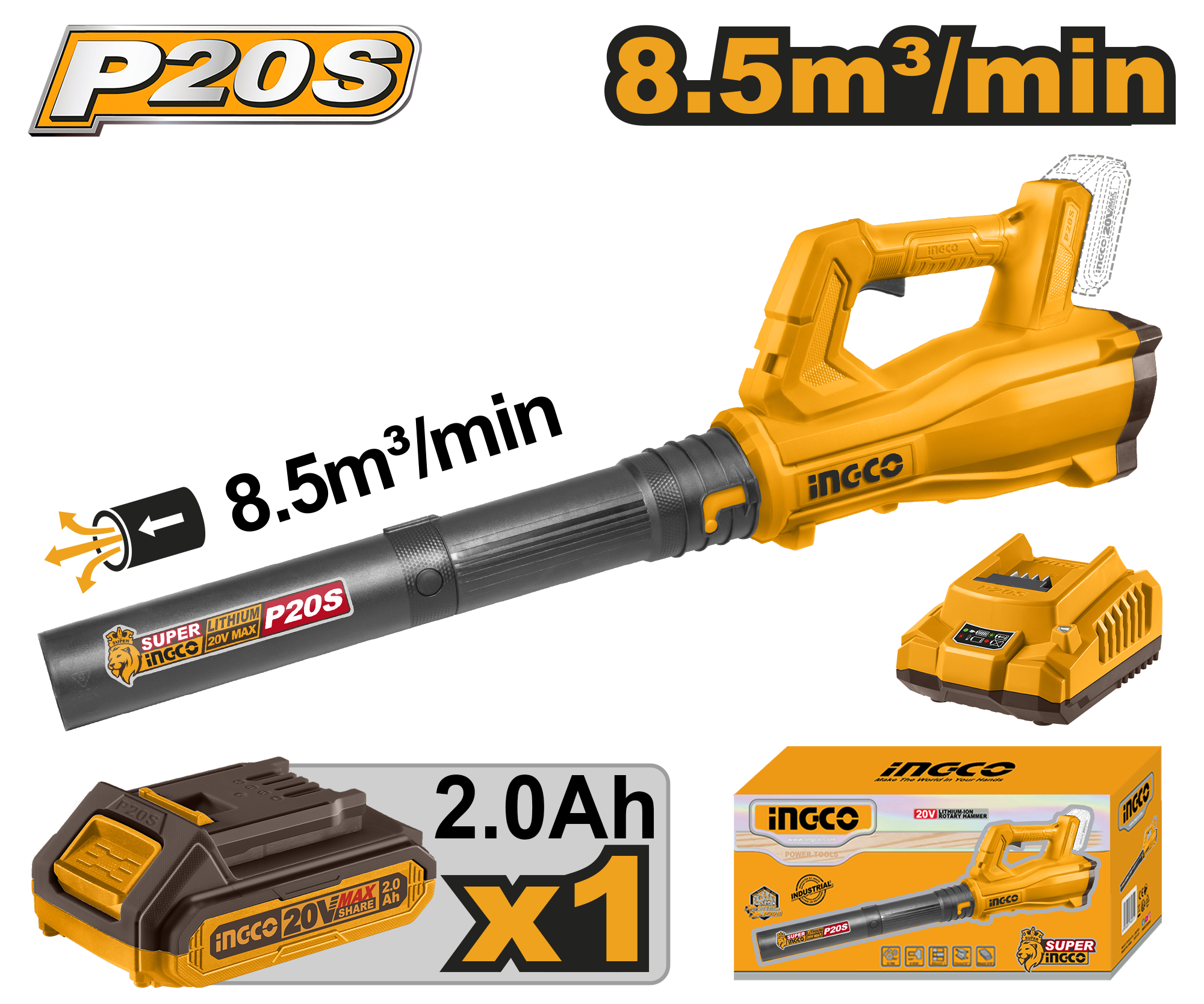 Suflanta Frunze 20V cu 1 Acumulator