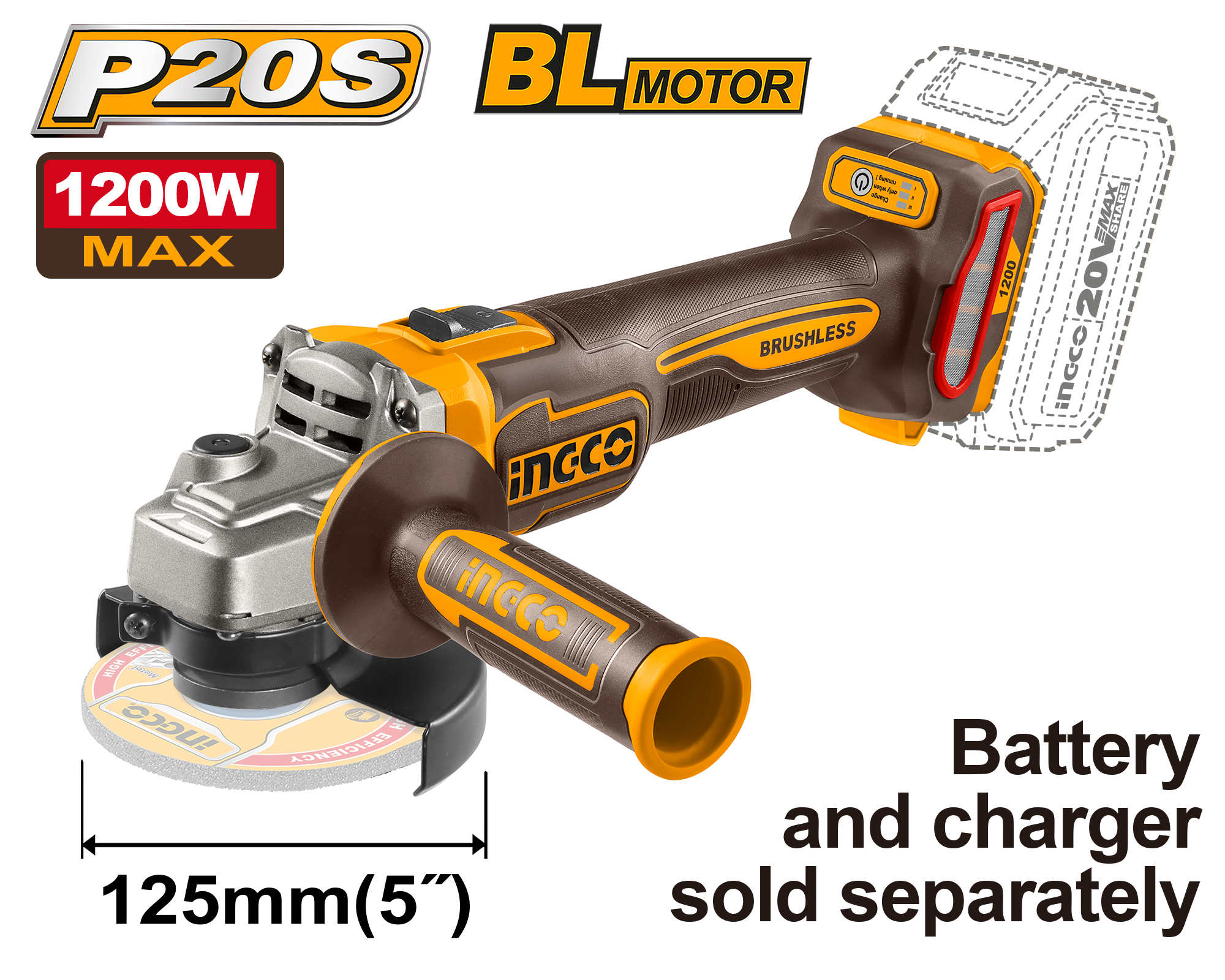 Flex Unghiular 20V 125mm