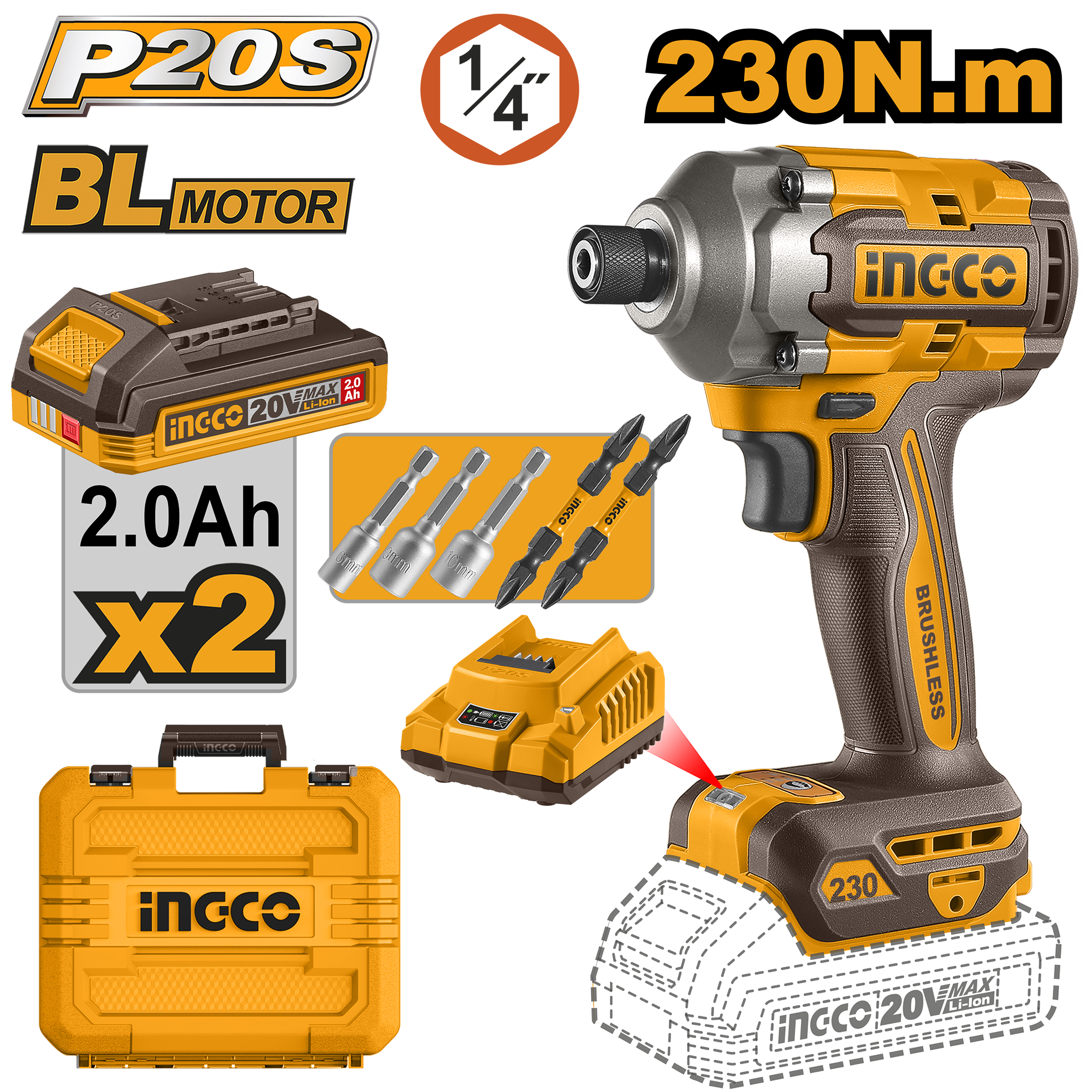 Filetanta 20V 230Nm
