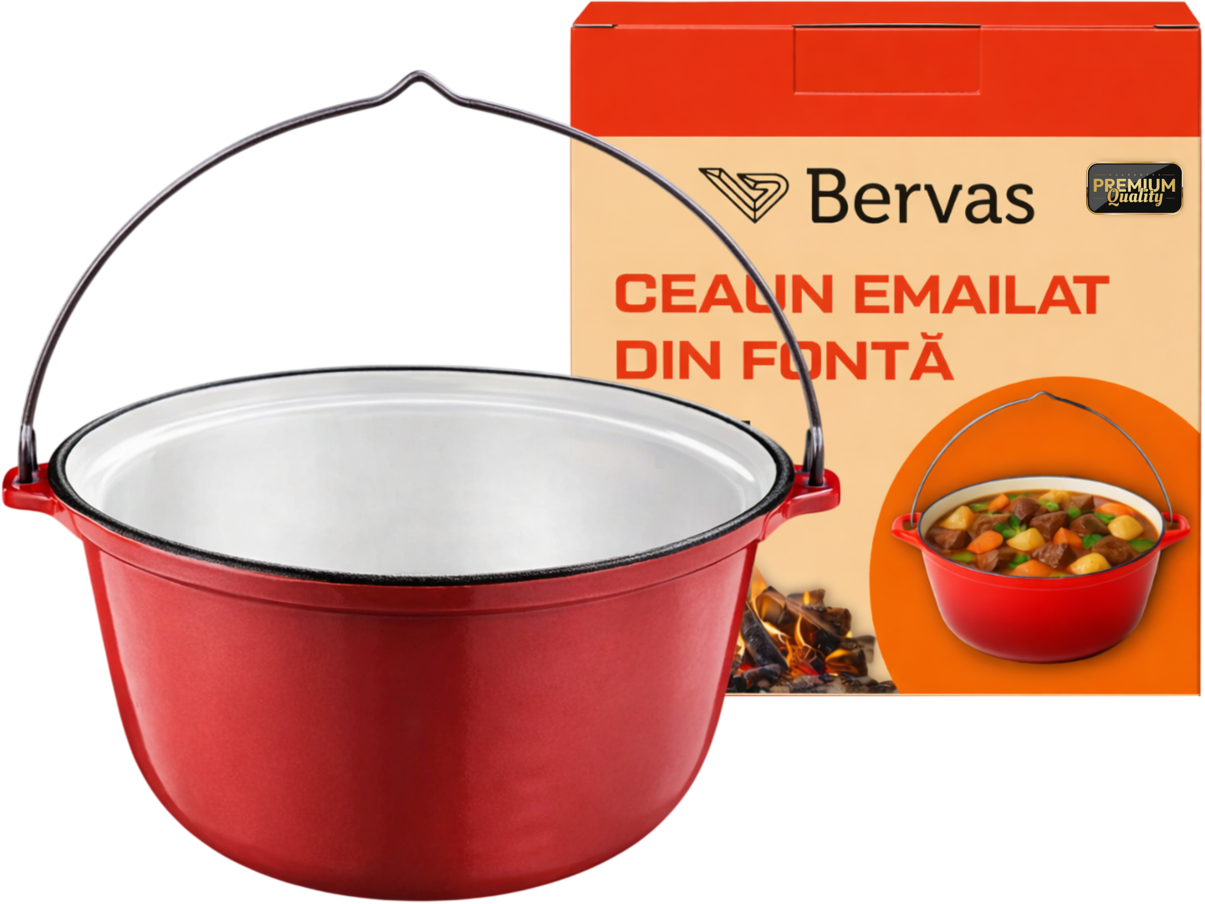 Ceaun Emailat din Fonta Bervas 7.2L