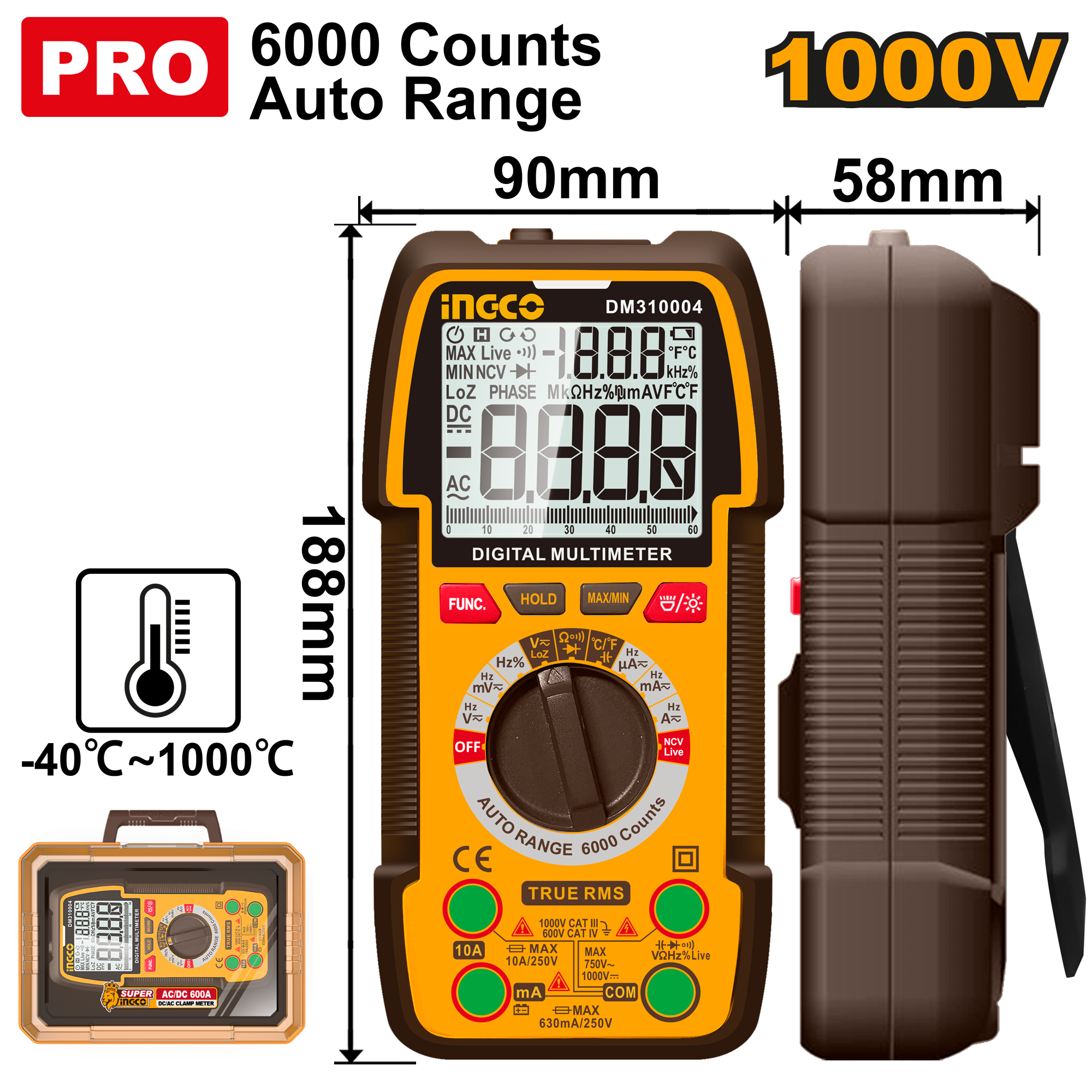 Multimetru Digital 1000V Industrial -40?~1000?
