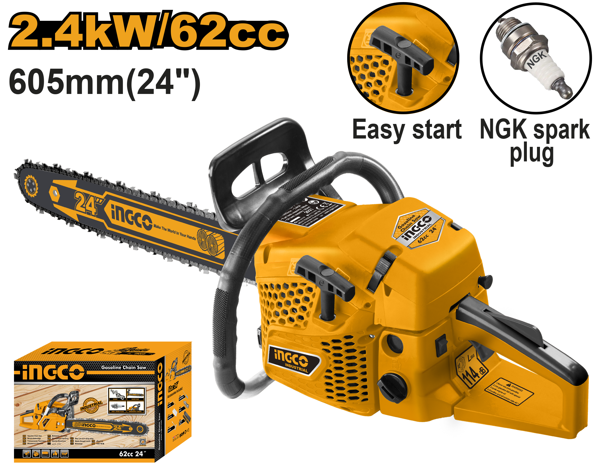 Motofierastrau Profesional 62cc 3.3Hp