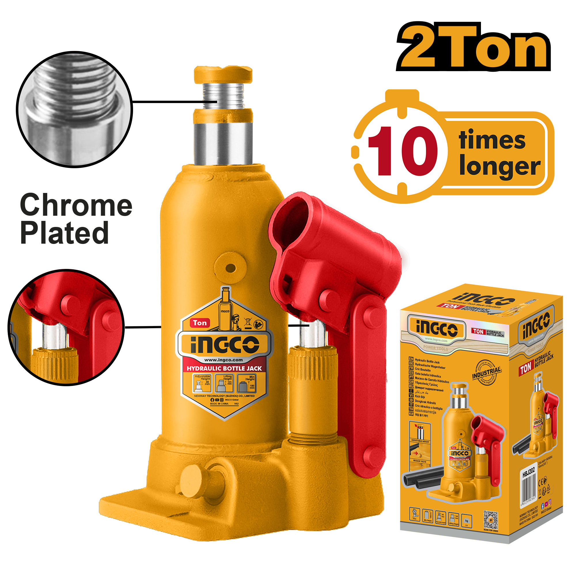 Cric Hidraulic 2T cu Extra Ridicare